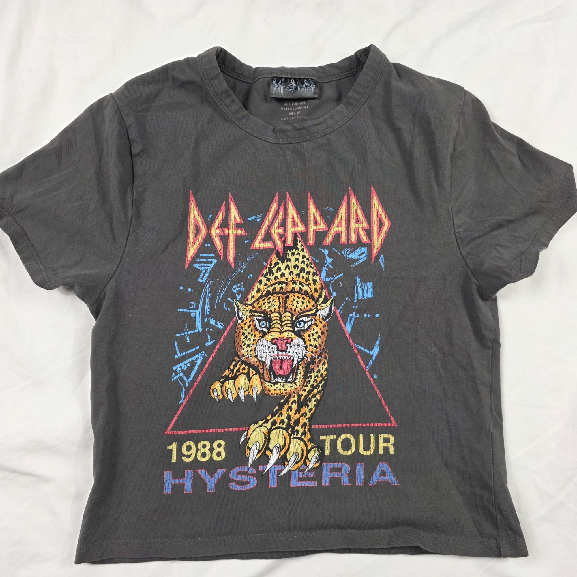Cotton On Def Leppard Hysteria 1988 Tour Shirt Cotton On Mens Medium B Size US M / EU 48-50 / 2 - 1 Thumbnail