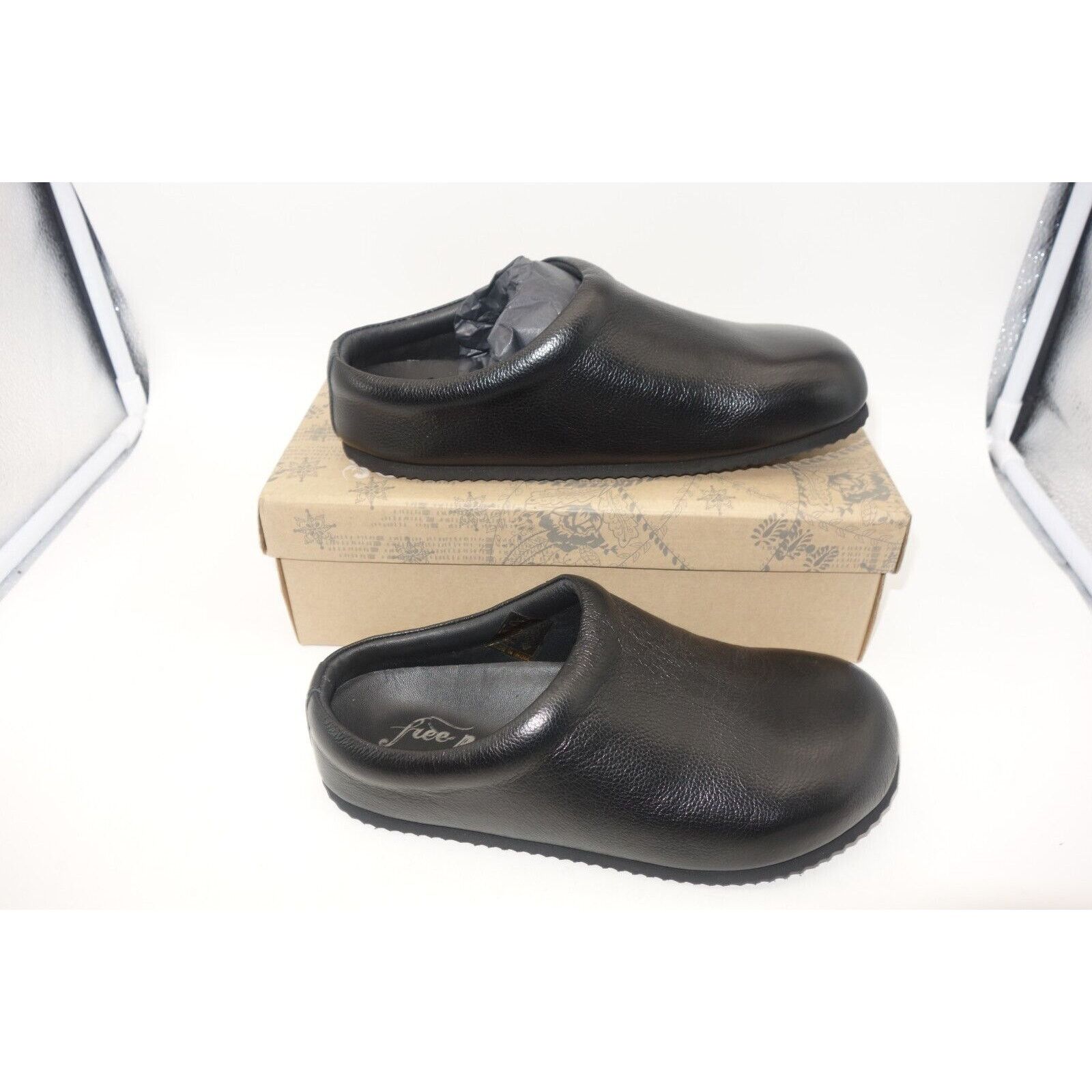 Free People NEW Free People Black Cambria Footbed Clogs FP Collection Size US 6 / IT 36 - 4 Thumbnail