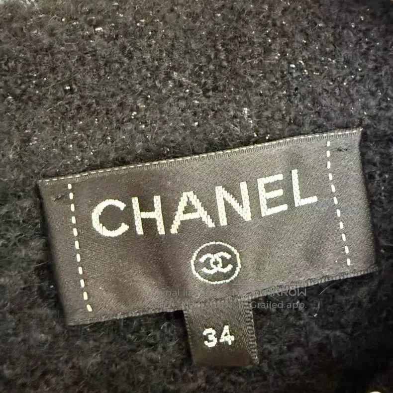 Chanel Chanel Black camelia cashmere coat Size XXS / US 00 / IT 34 - 4 Thumbnail