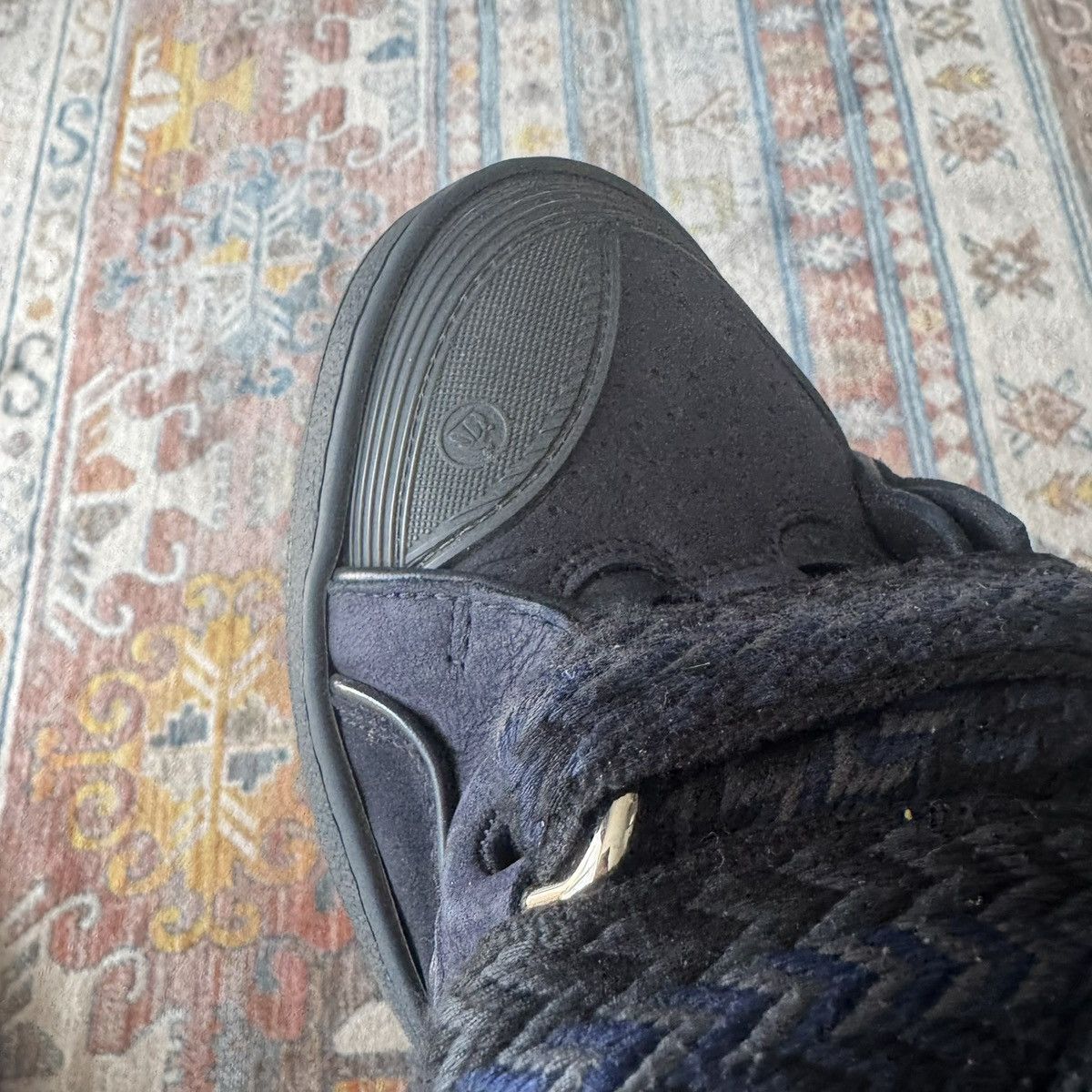 Lanvin Lanvin Curb shoes dark blue Size US 12 / EU 45 - 10 Thumbnail