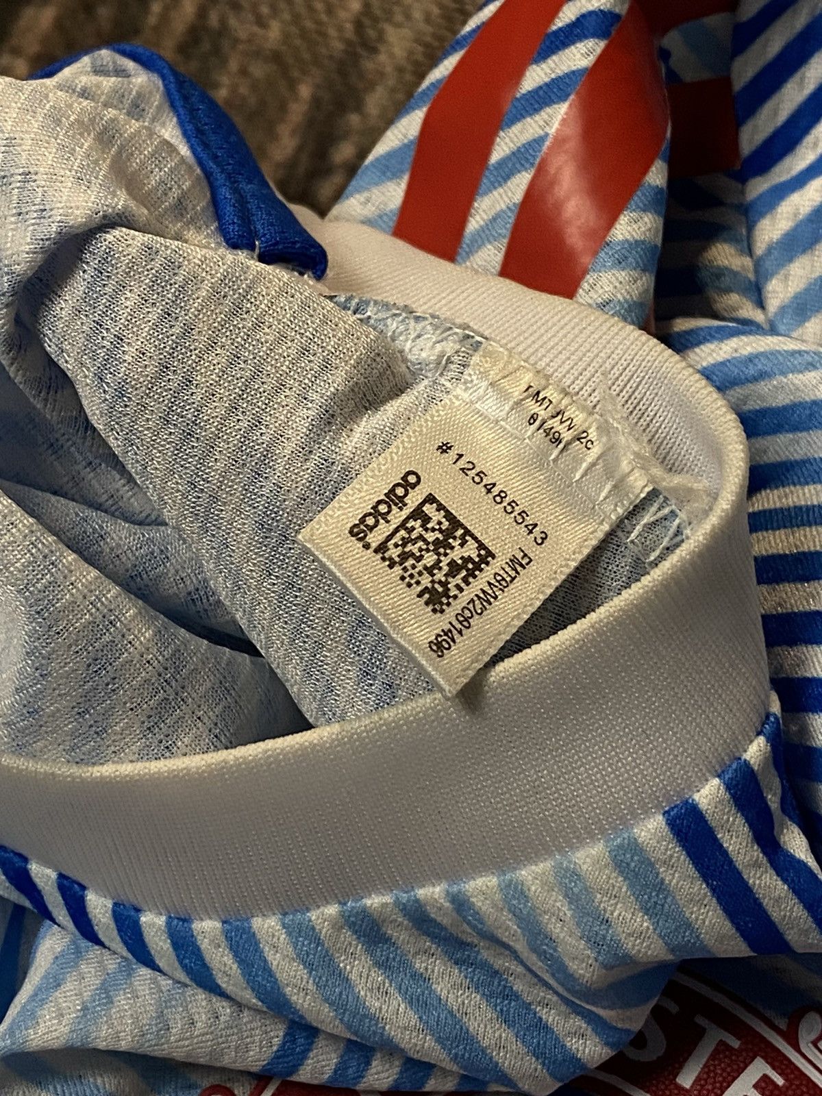 Adidas RARE ❗️ ADIDAS MANCHESTER UNITED STRIPED JERSEY Size US XL / EU 56 / 4 - 9 Thumbnail