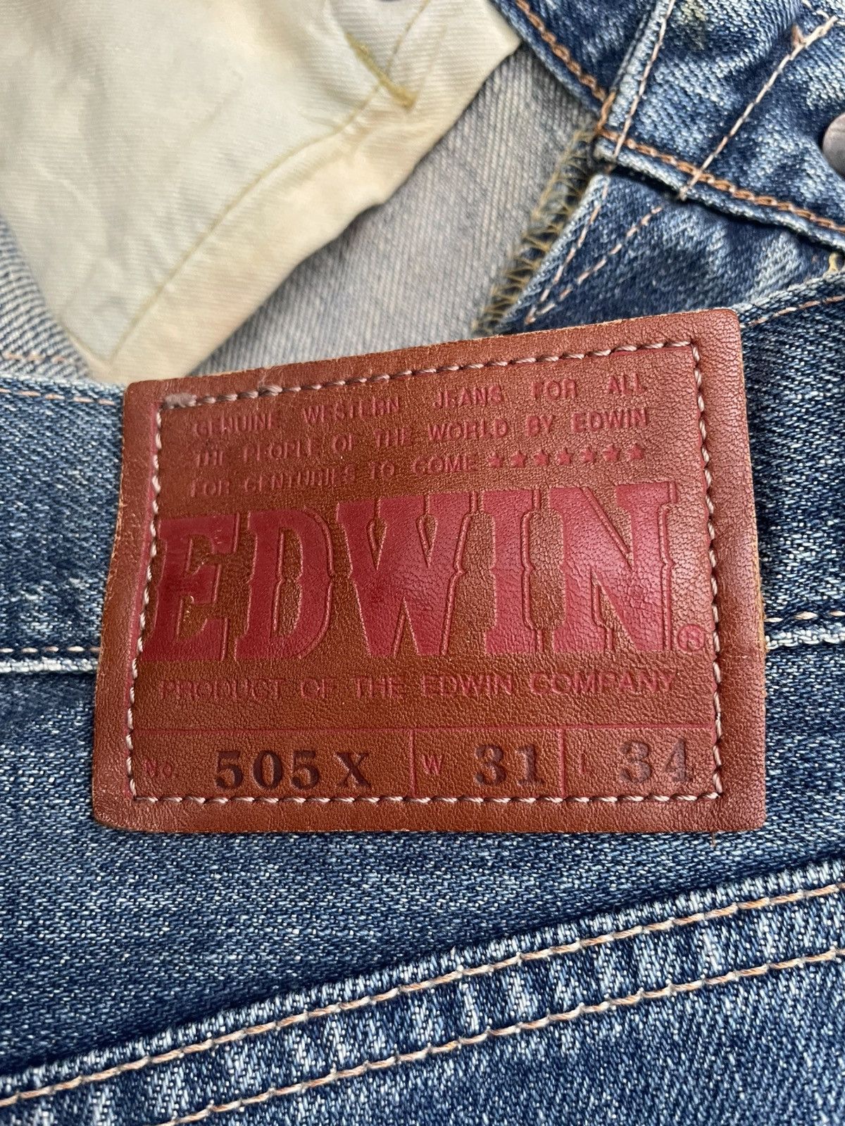 Edwin Vintage 90’s Edwin 505X Selvedge Jeans Size US 31 - 16 Thumbnail