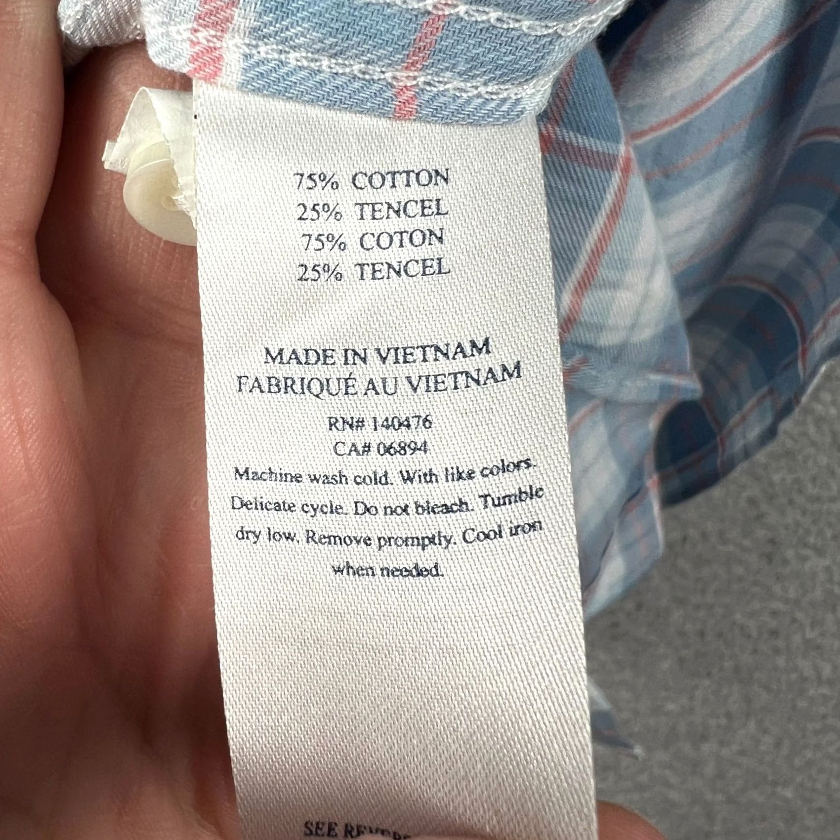 Faherty Faherty Shirt Flannel Long Sleeve Blue White Plaid Large Mens Cloud Cotton Button-Up Casual Travel Size US L / EU 52-54 / 3 - 4 Thumbnail