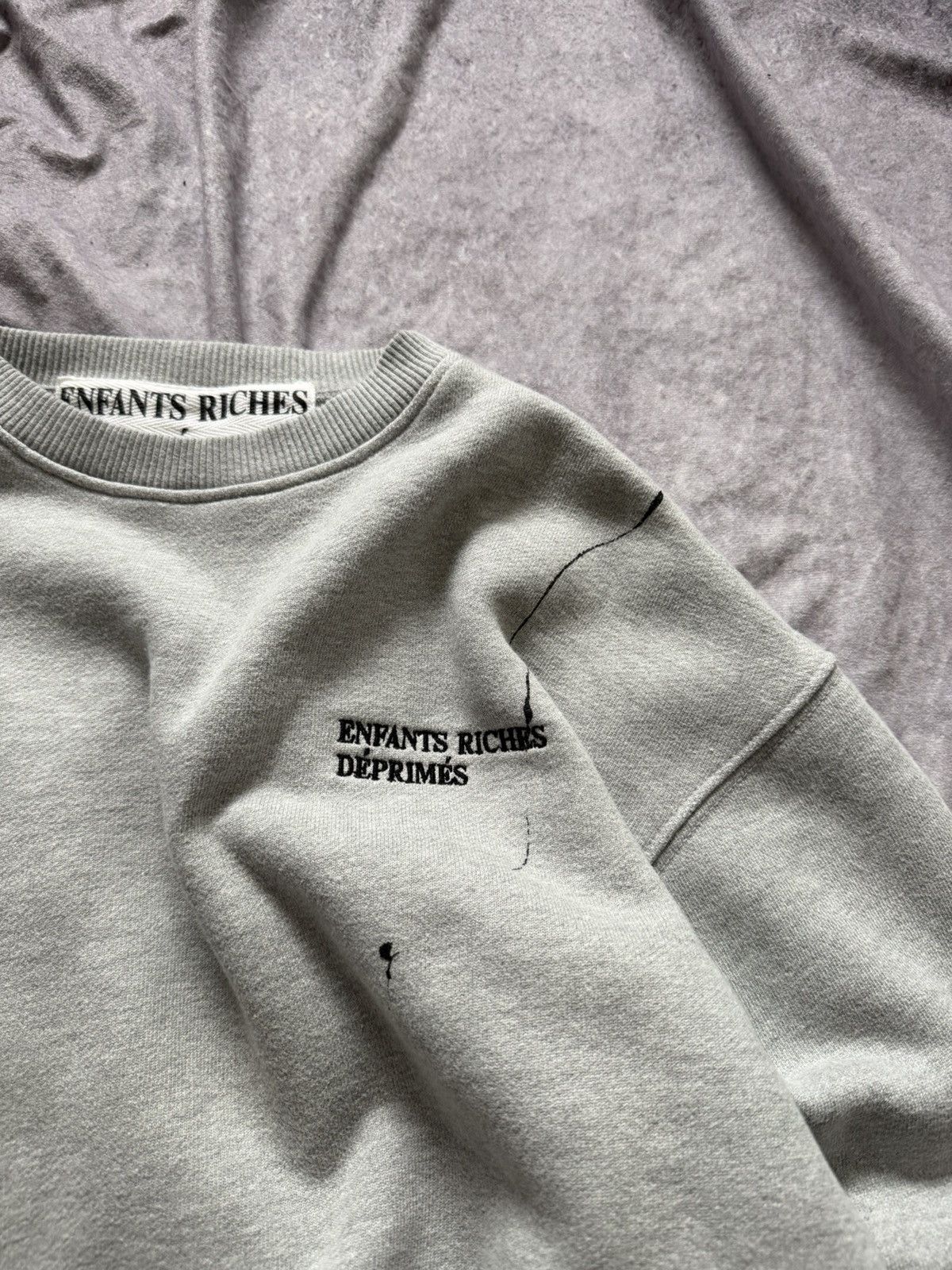 Enfants Riches Deprimes Enfants Riches Deprimes Distressed Logo Sweatshirt Sweater Size US S / EU 44-46 / 1 - 7 Thumbnail