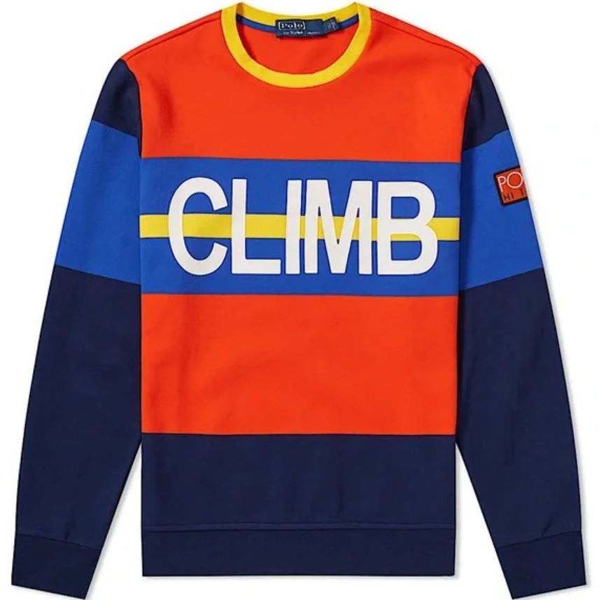 Polo Ralph Lauren HI TECH CLIMB Sweatshirt COLOR-BLOCK Large