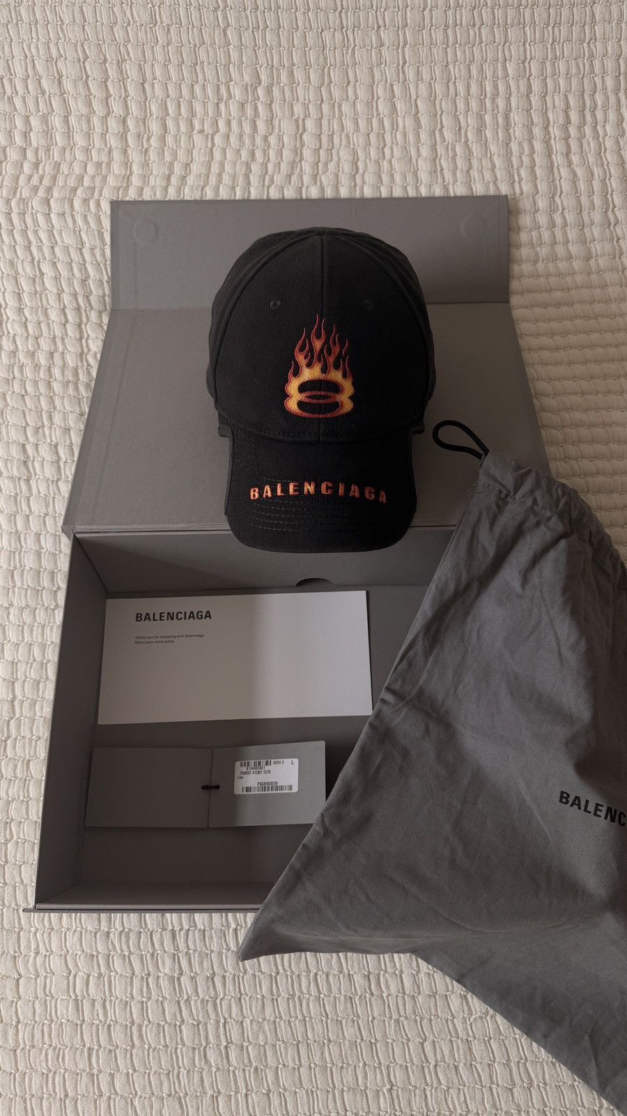 Balenciaga Balenciaga Burning Unity Logo Cap Size ONE SIZE - 9 Thumbnail