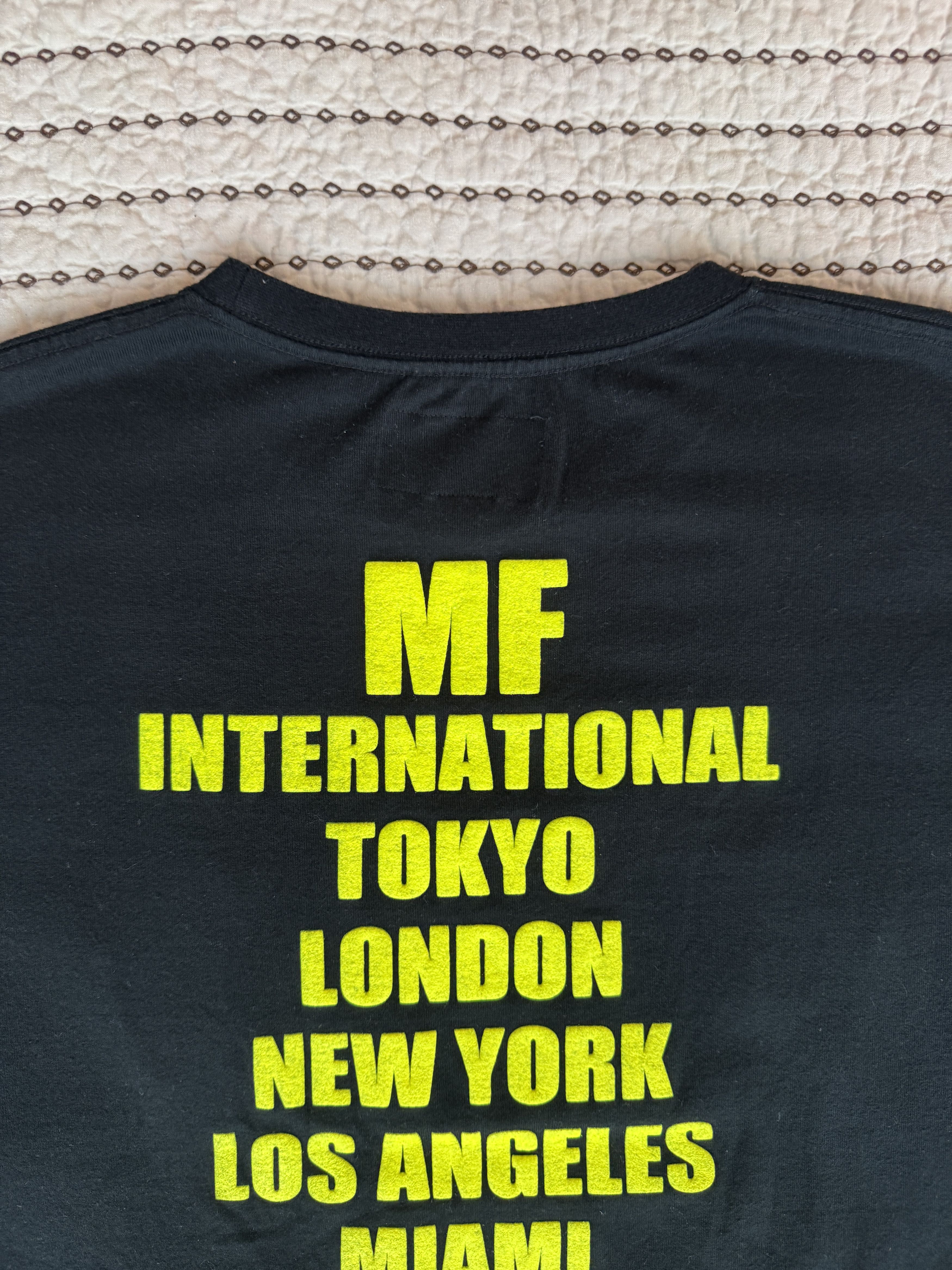 Japanese Brand MAJOR FORCE LOGO T-SHIRT MF INTERNATIONAL BLACK YELLOW MED Size US M / EU 48-50 / 2 - 6 Thumbnail