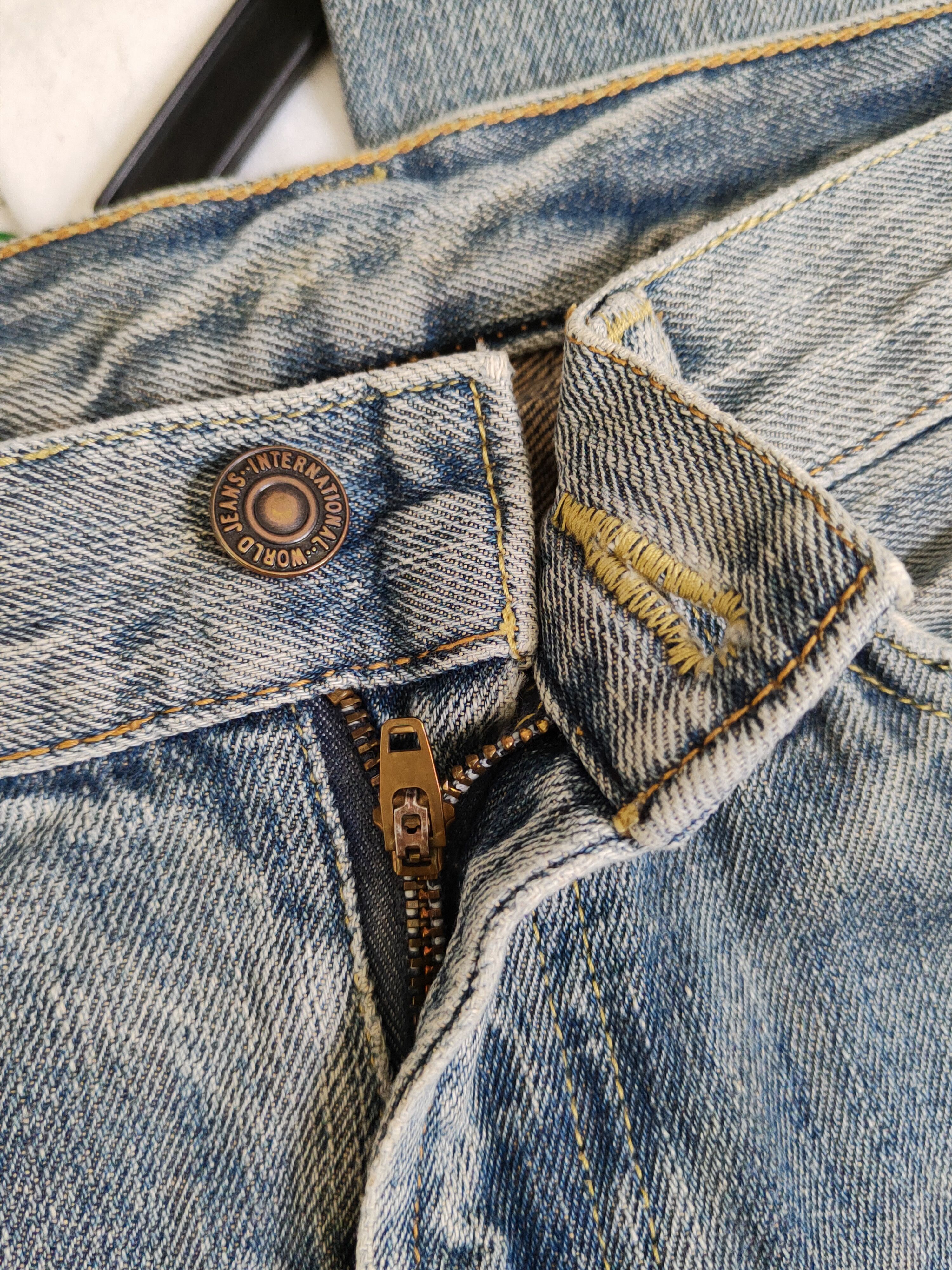 Japanese Brand Pbi Blue Faded Distressed Ripped Jeans #S2474 Size 29" - 12 Thumbnail