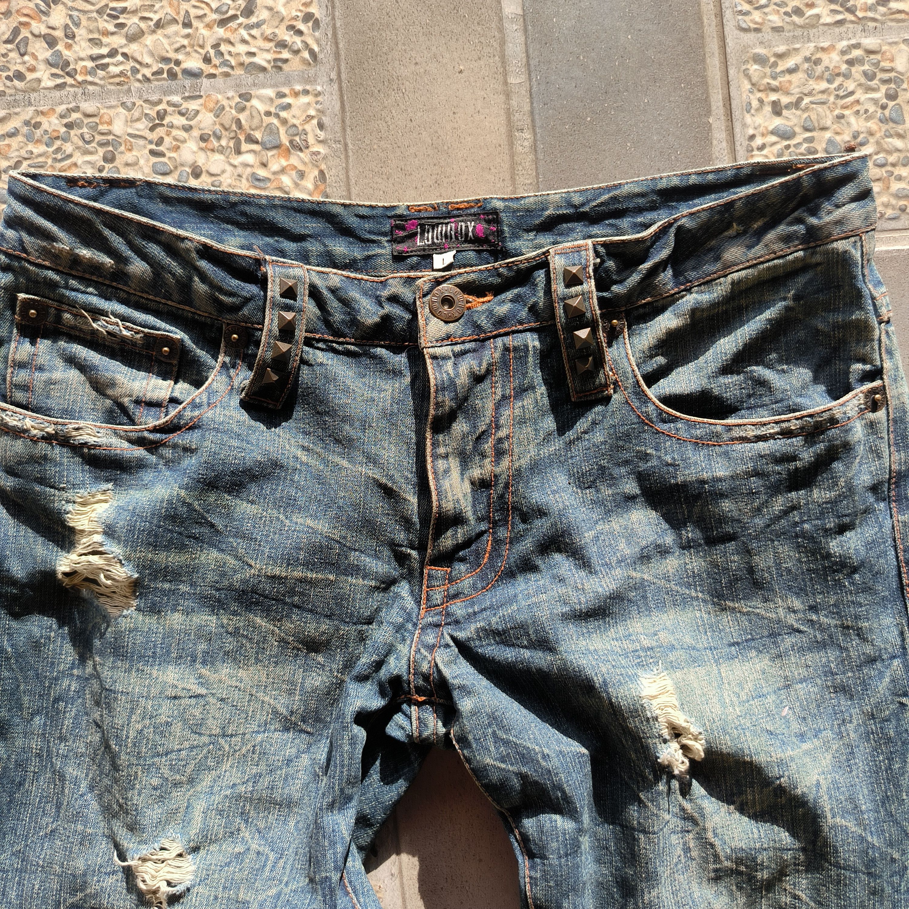 LOWBOX Vintage 2000s LOWBLOX Flared Jeans Size US 33 - 3 Thumbnail