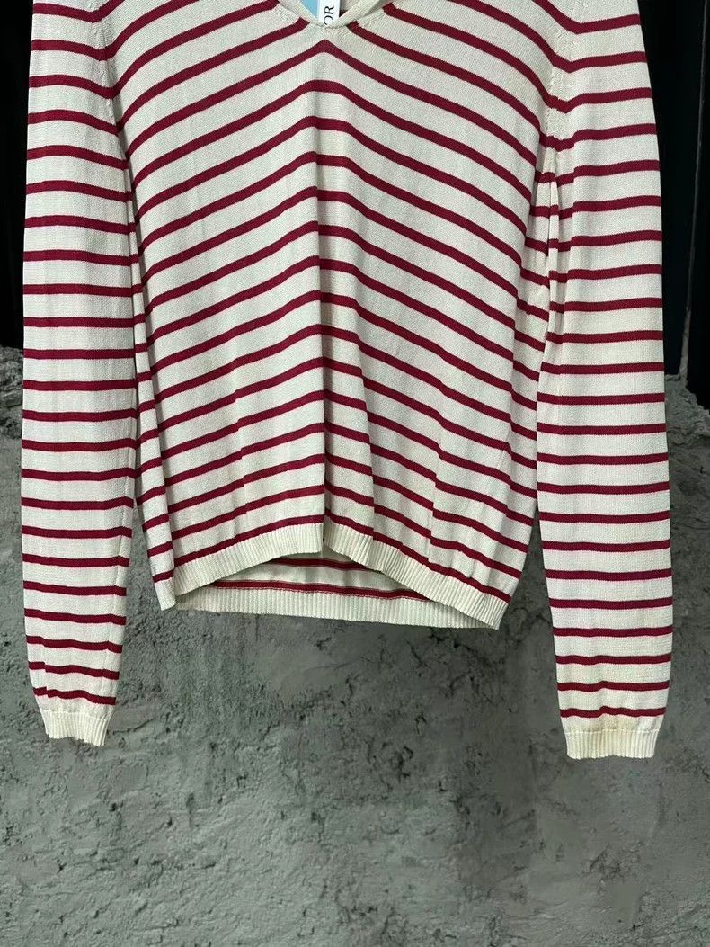 Dior Dior Red and White Striped Knit Sweater-2505 Size US XS / EU 42 / 0 - 4 Thumbnail