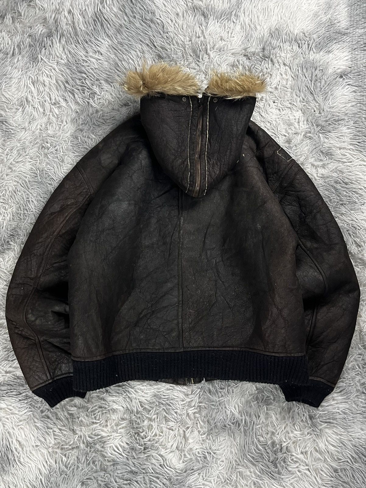 Avirex Vintage Avirex B-3 Leather jacket hoodie Size US M / EU 48-50 / 2 - 9 Thumbnail