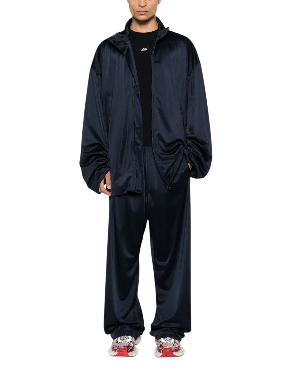 Balenciaga Sz46 Liquid Navy Minimal Tracksuit Size US S / EU 44-46 / 1 - 5 Thumbnail