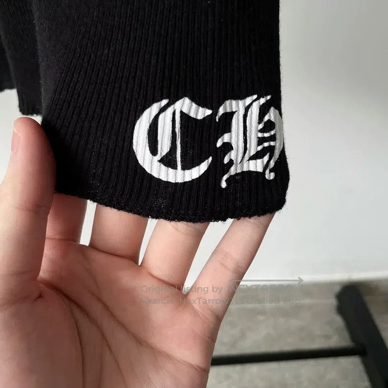 Chrome Hearts CHROME HEARTS Size M Black full printed cross stripes three Size M / US 6-8 / IT 42-44 - 5 Thumbnail