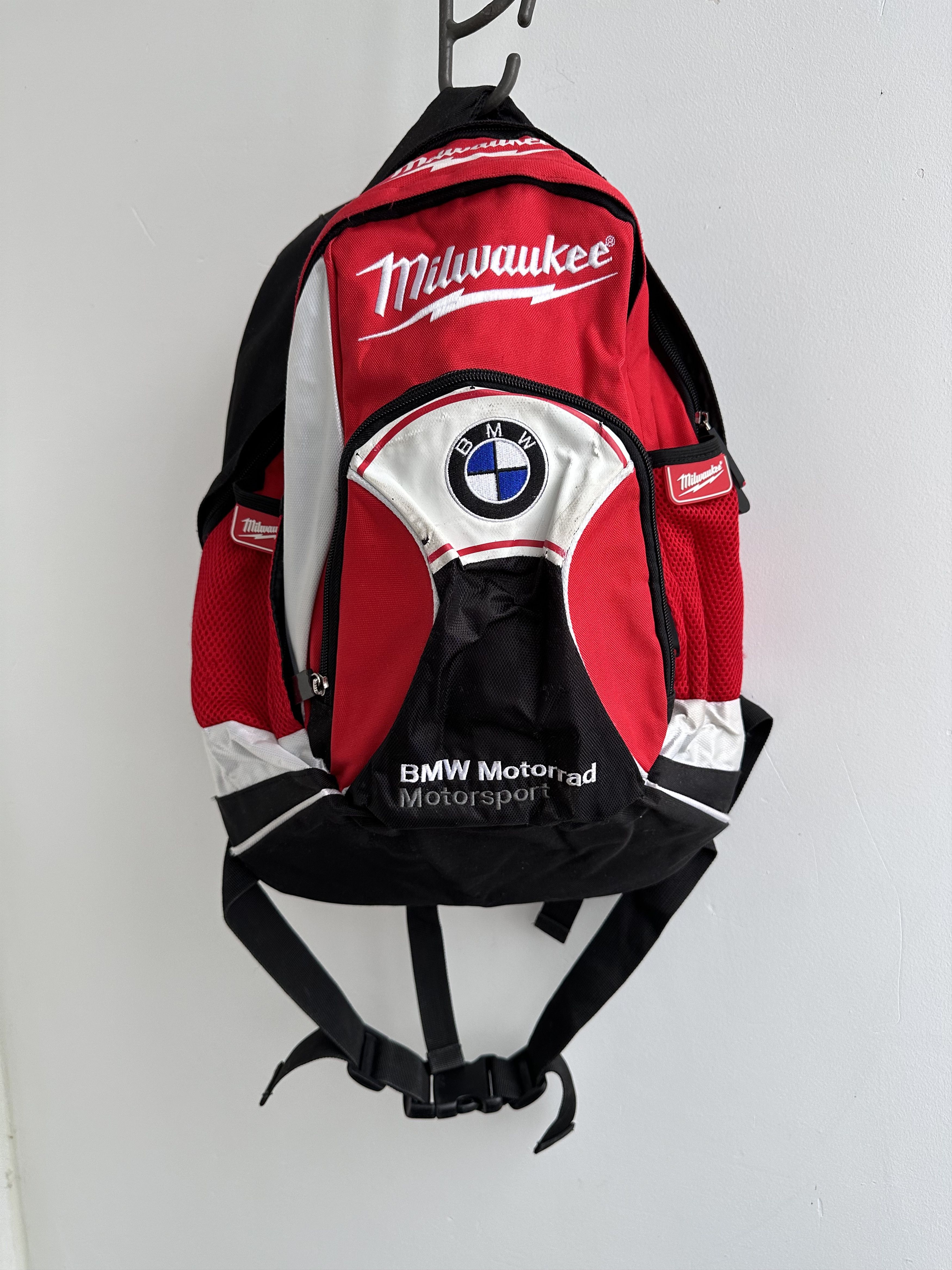 image of Bmw Motorsport Vintage Bag in Black/Red, Men's