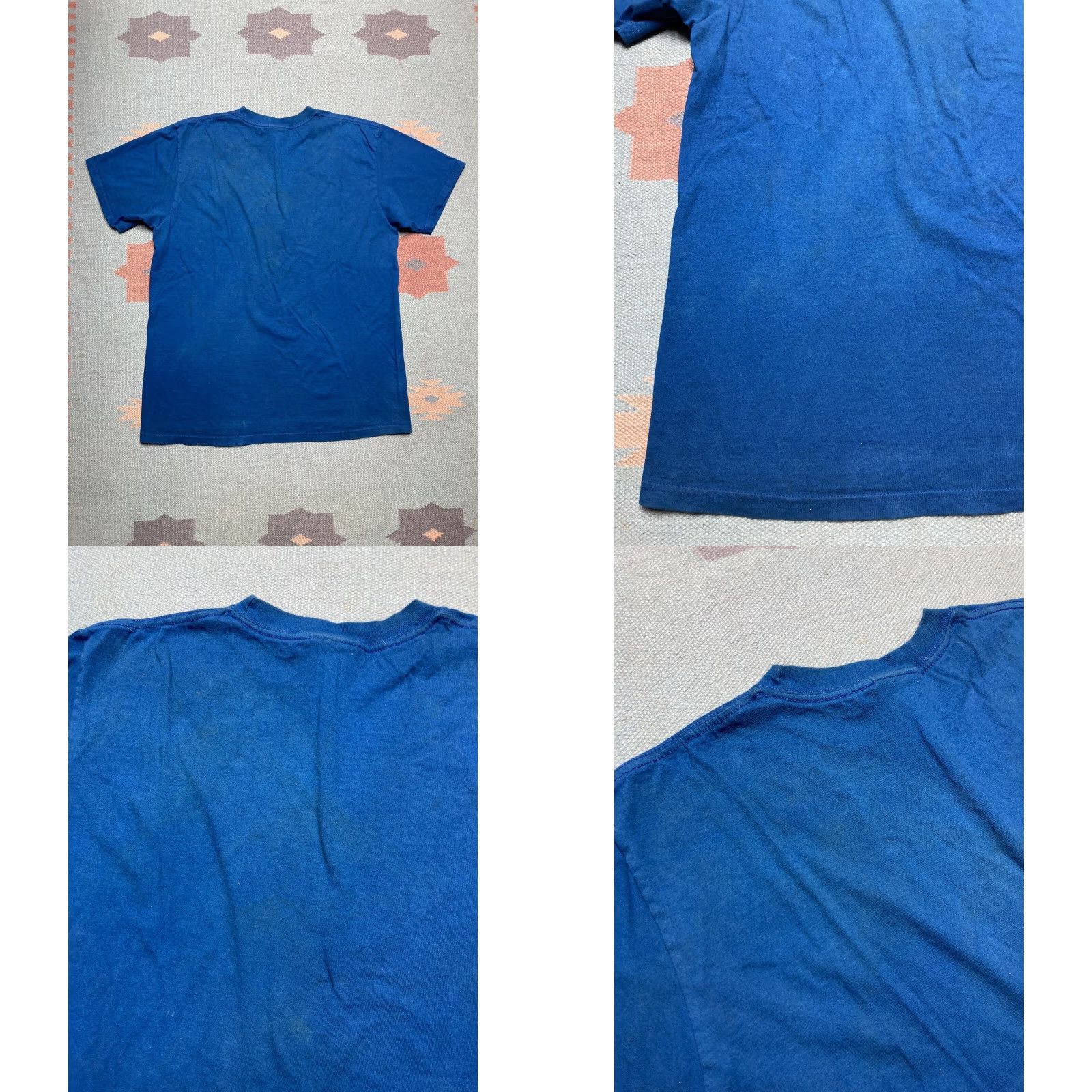 Nike VINTAGE Nike T-Shirt Embroidered Swoosh Royal Blue Men L Check Shirt Size US L / EU 52-54 / 3 - 8 Thumbnail