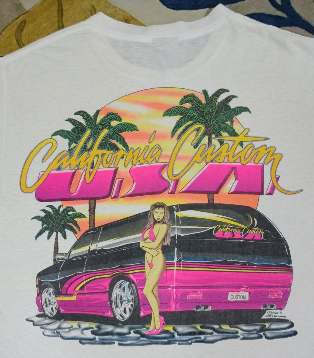 Vintage Vintage 90s California Custom USA T-shirt Size US M / EU 48-50 / 2 - 12 Thumbnail