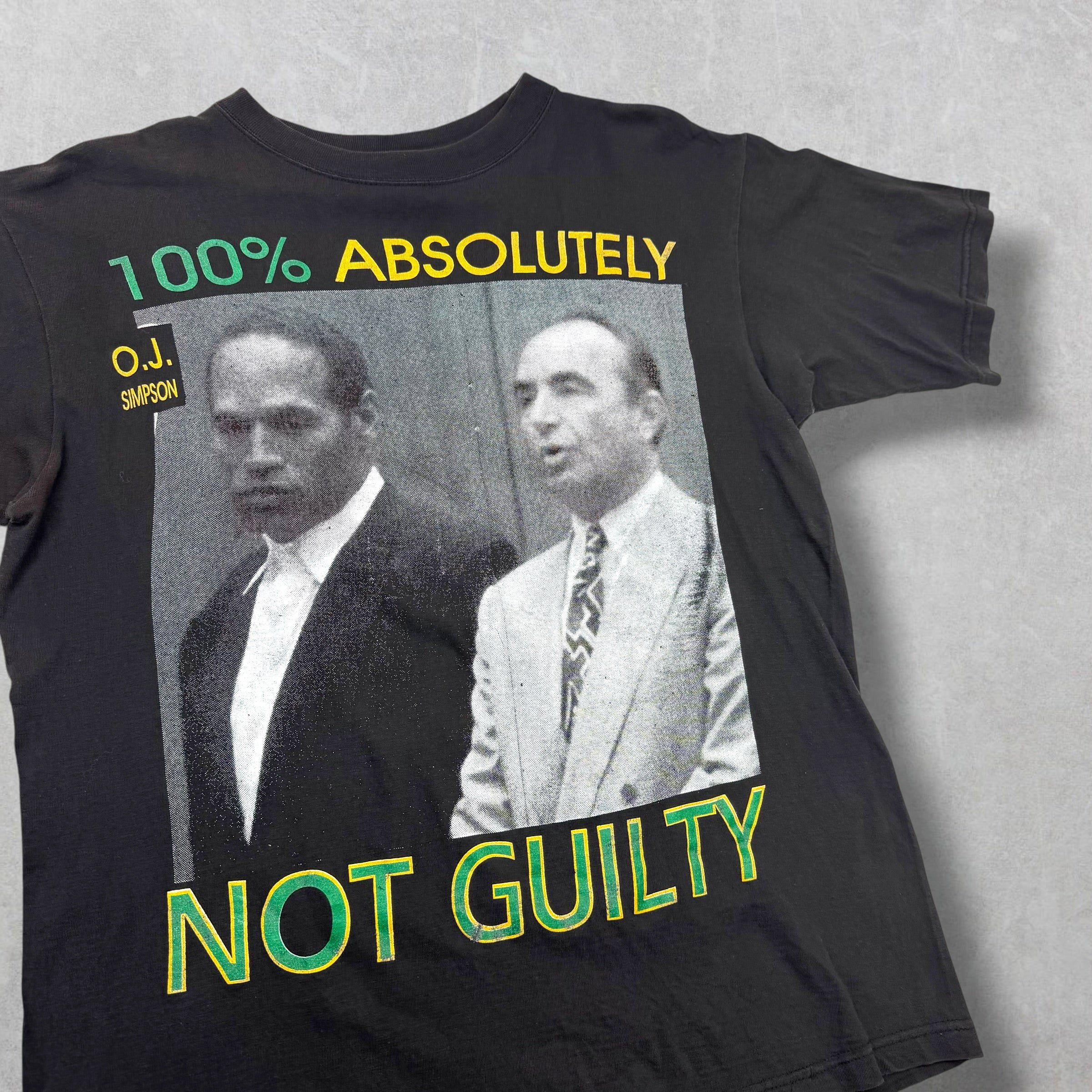 Vintage Vintage OJ Simpson 100% Not Guilty Tee XL Size US XL / EU 56 / 4 - 3 Thumbnail