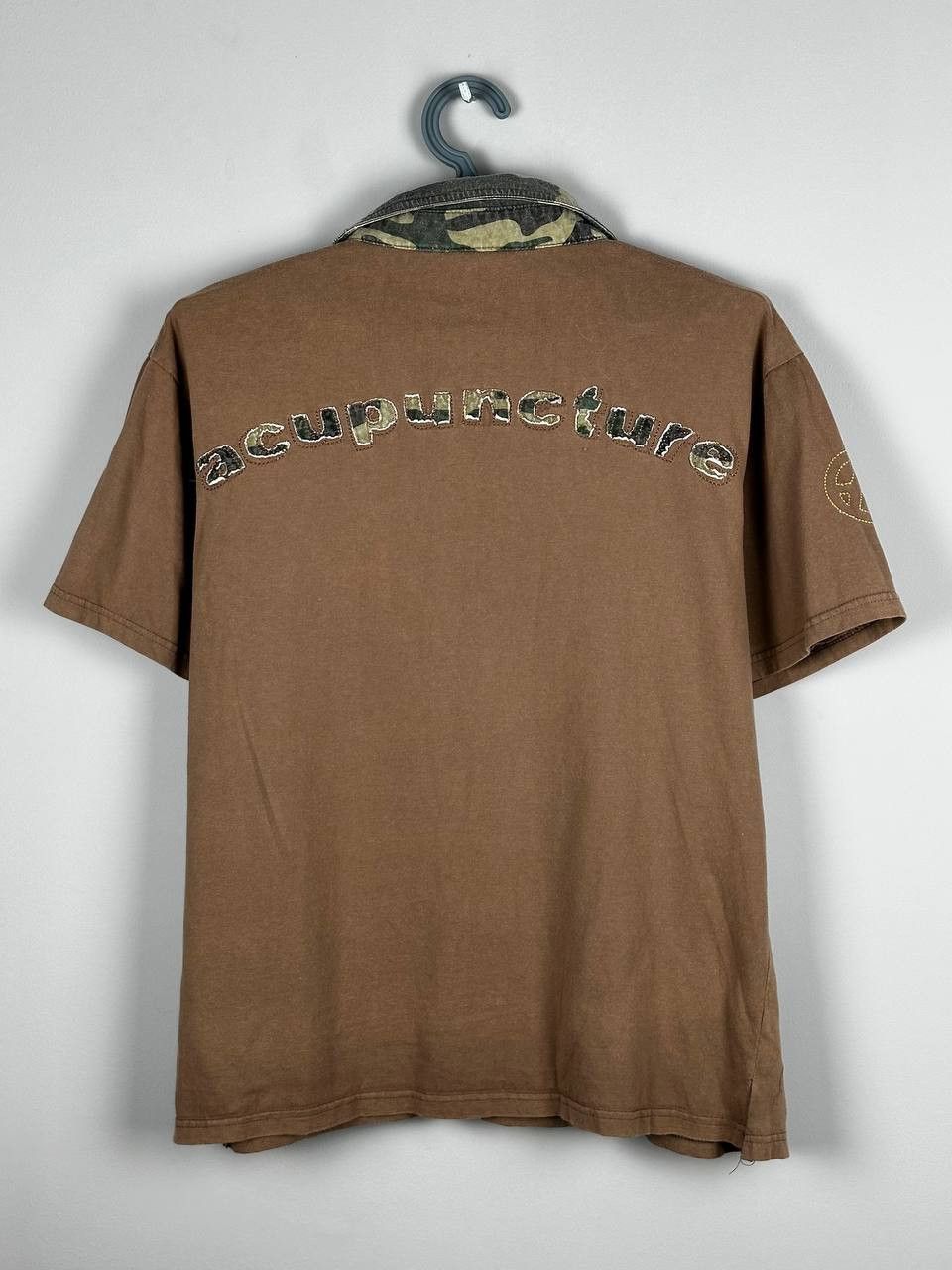 Acupuncture Acupuncture y2k brown punk Grunge t shirt boxy Camo Size US L / EU 52-54 / 3 - 10 Thumbnail