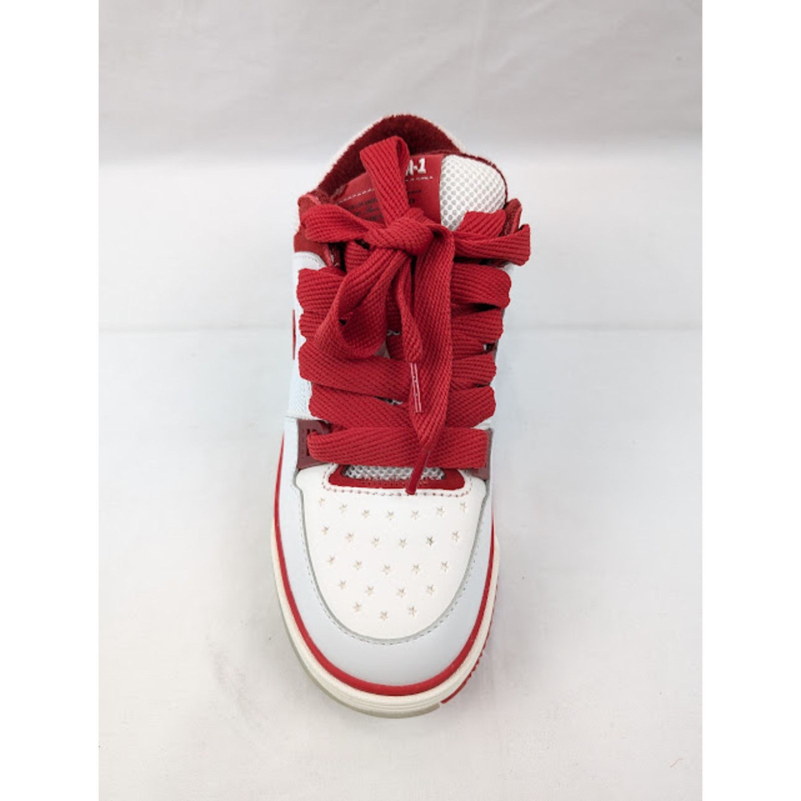Amiri o1rshd1 Q:3 / MA-1 Low-Top Sneakers in White/ Red Size US 9 / EU 42 - 6 Thumbnail