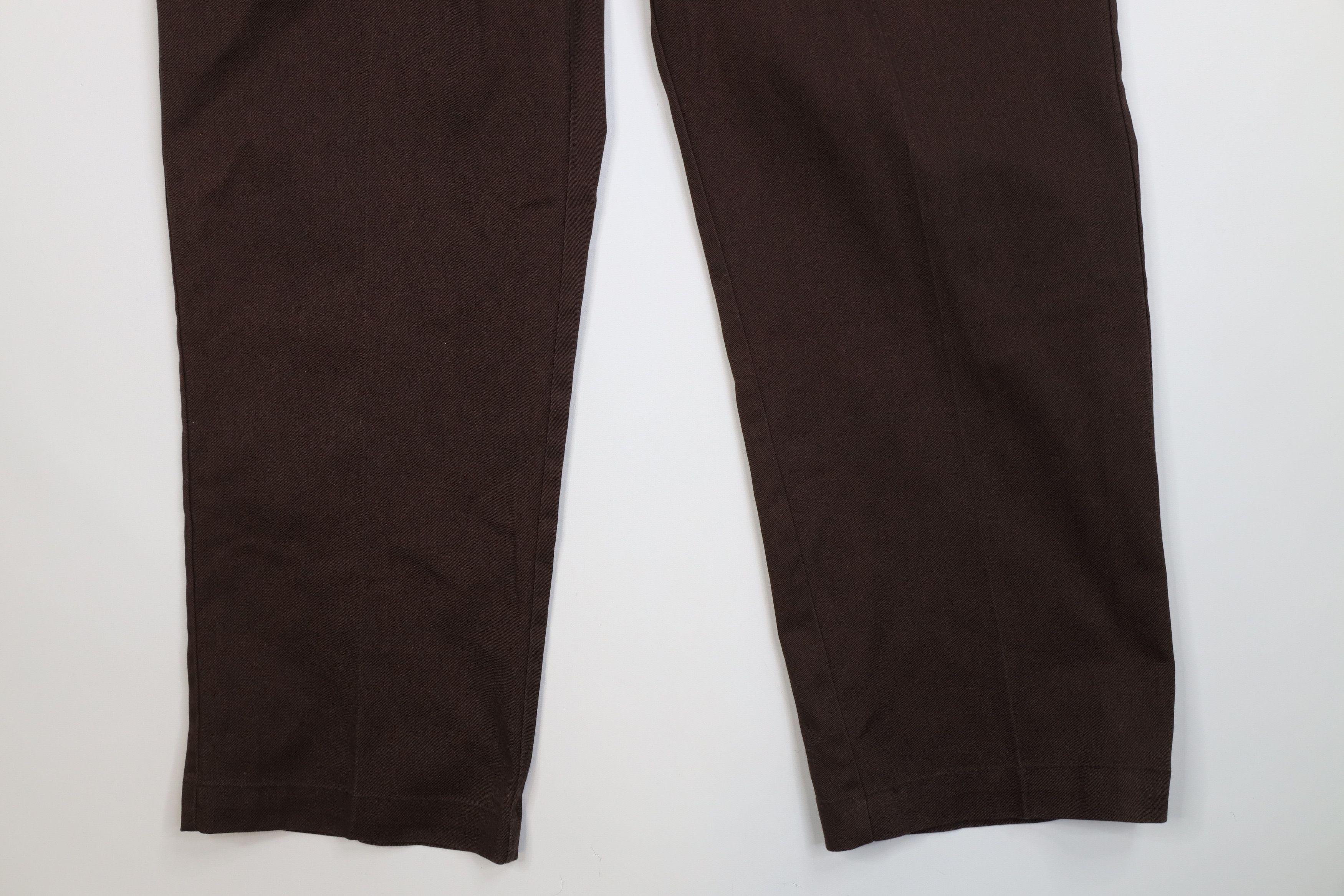 Dickies Vintage 90s Dickies Baggy Wide Leg Pants Brown Workwear Size US 38 / EU 54 - 4 Thumbnail