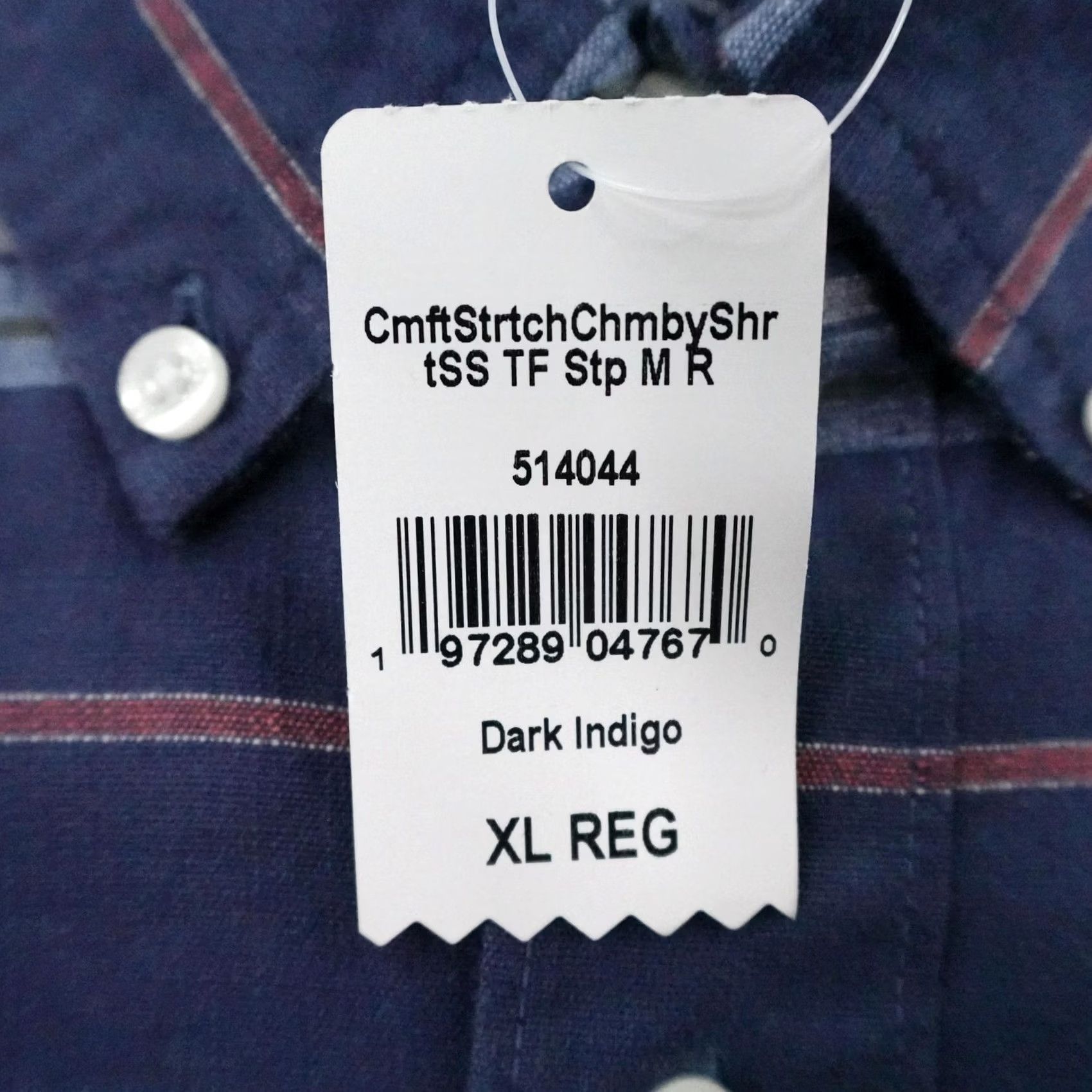 Vintage LL Bean Shirt Mens XL Blue Stripes Chambray Comfort Stretch Button Up Flex NEW Size US XL / EU 56 / 4 - 4 Thumbnail