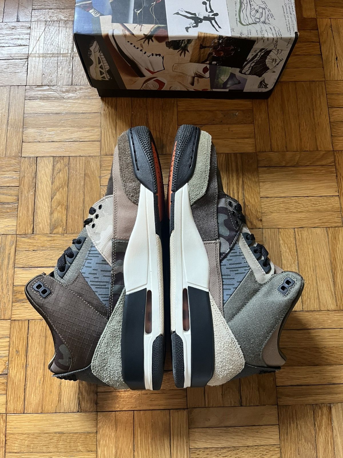 Jordan Brand Air Jordan 3 Patchwork Camo Size US 10.5 / EU 43-44 - 8 Thumbnail