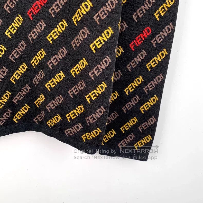 Fendi Fendi Black logo lettering bulletproof vest print, cotton Size US M / EU 48-50 / 2 - 4 Thumbnail