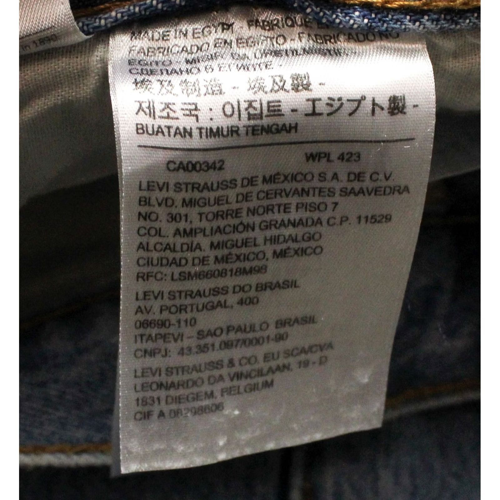 Levi's LEVI'S 501 Jeans W32/L32 Distressed Straight Mens Blue Refurbished Patch Details For Size US 32 / EU 48 - 7 Thumbnail