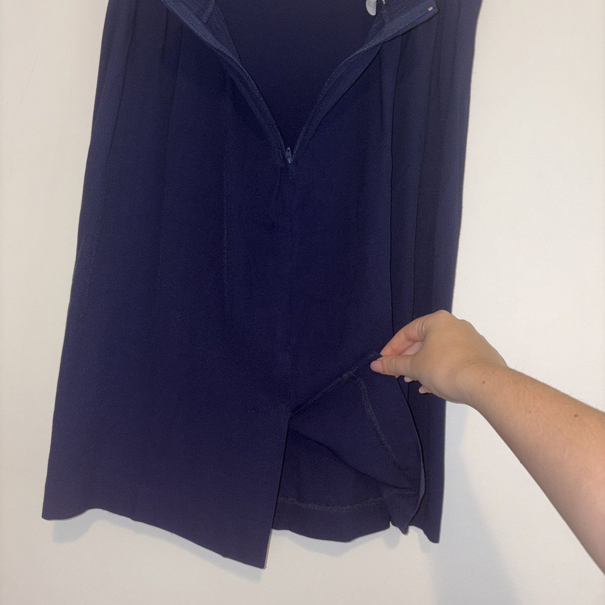 Other Dani Max Navy Blue Knee High Skirt Size 38" / US 16 / IT 52 - 6 Thumbnail