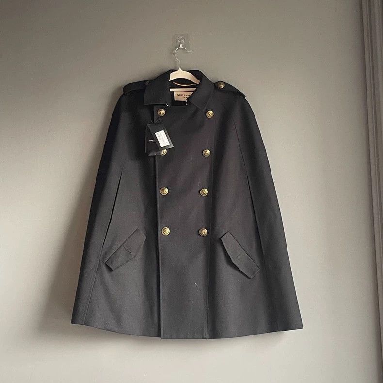 New YSL Black Cape Cloak with Tags