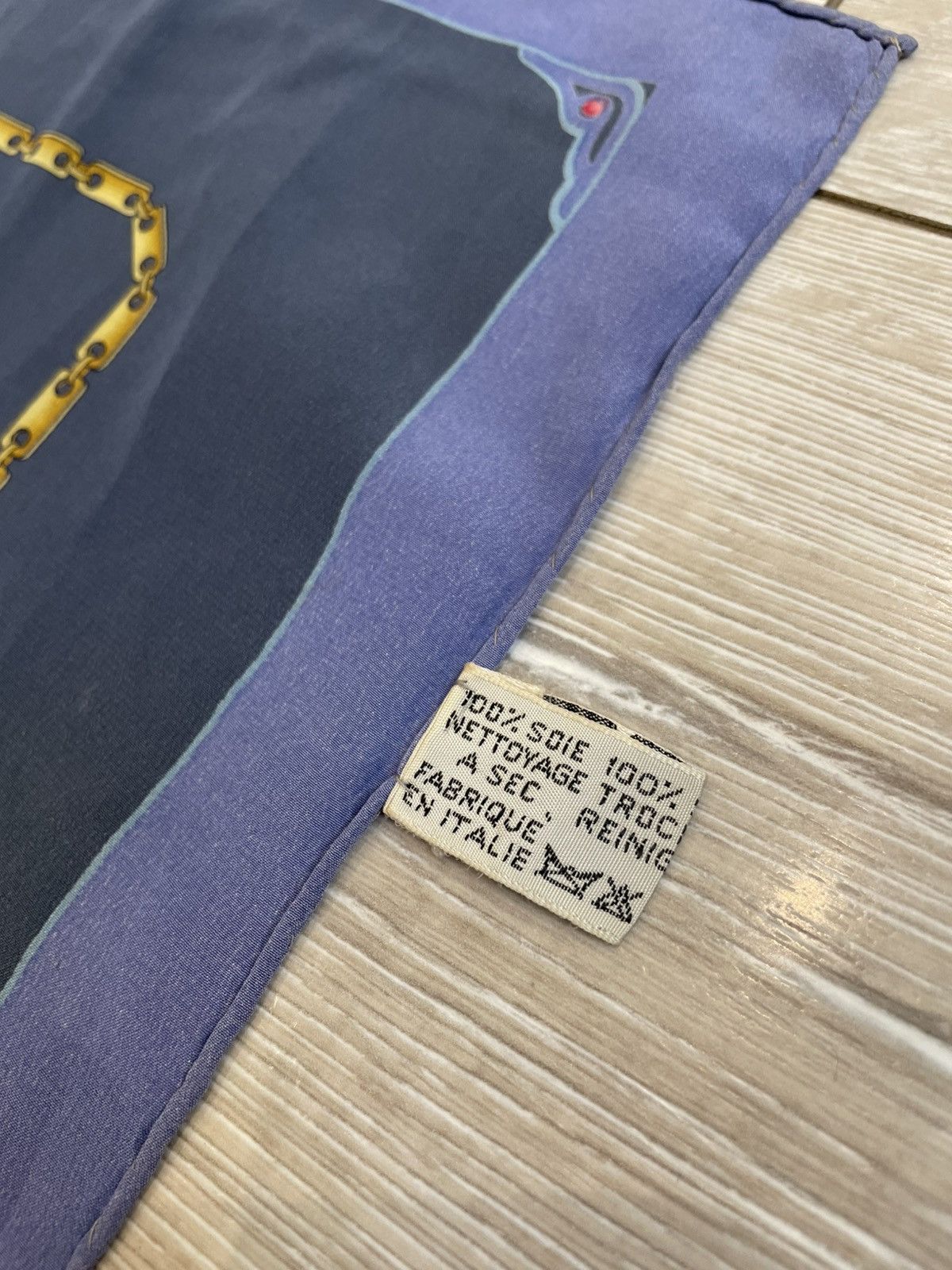 Cartier Vintage Must de Cartier Chain Silk Scarf Size ONE SIZE - 7 Thumbnail
