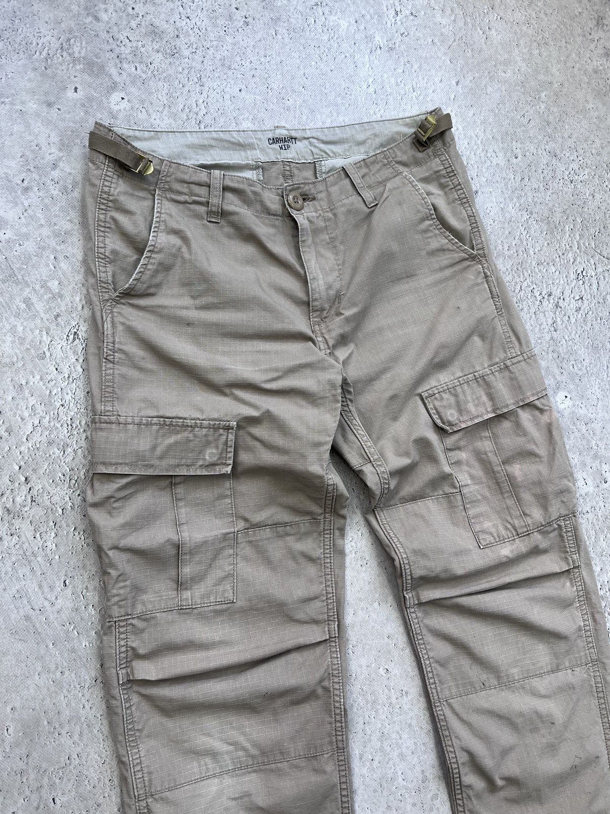 Carhartt × Vintage Vintage Carhartt Cargo Pants Thrashed Travis Scott Style Size US 30 / EU 46 - 3 Thumbnail