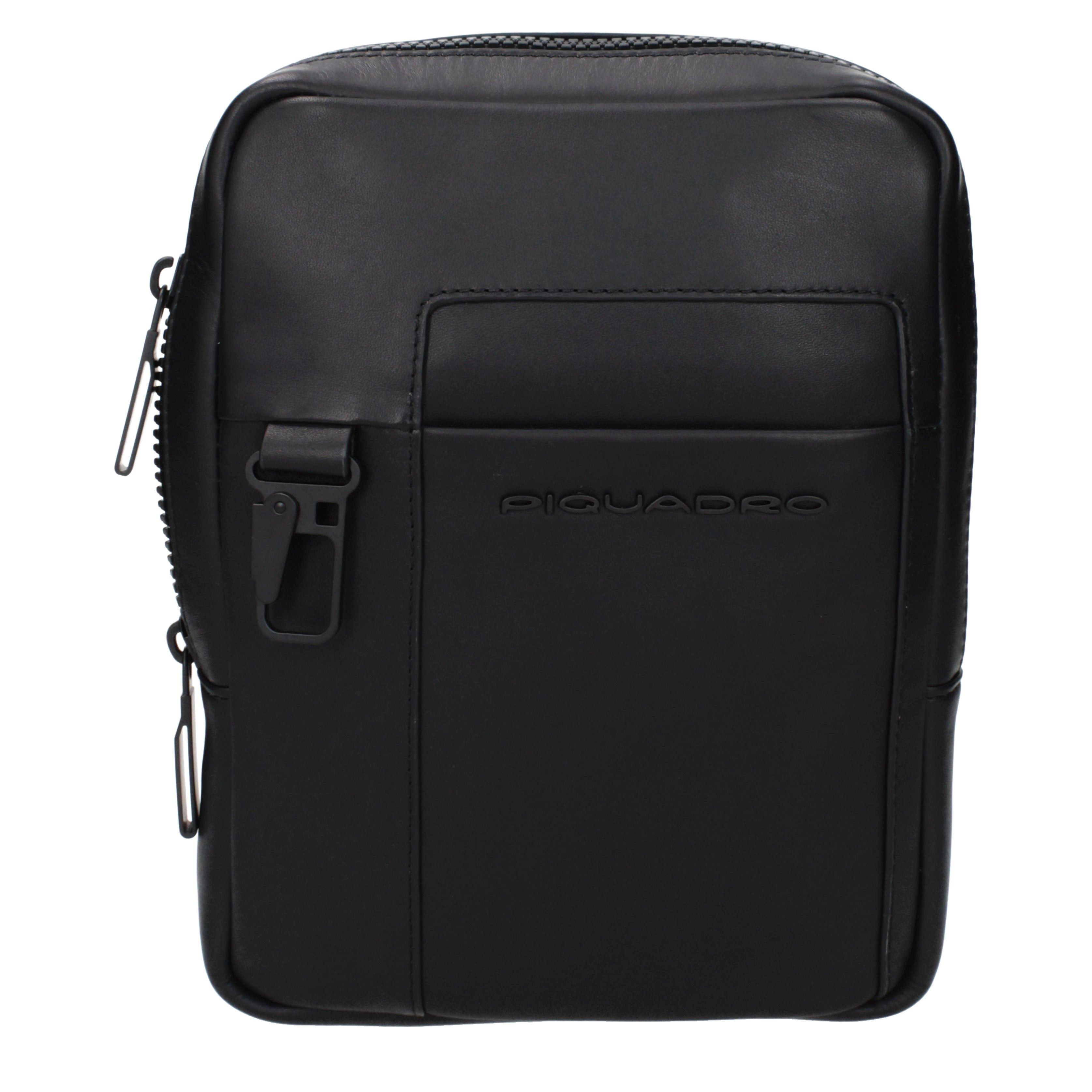 Piquadro Piquadro Crossbody Bags Men Leather Black Size ONE SIZE - 1 Thumbnail