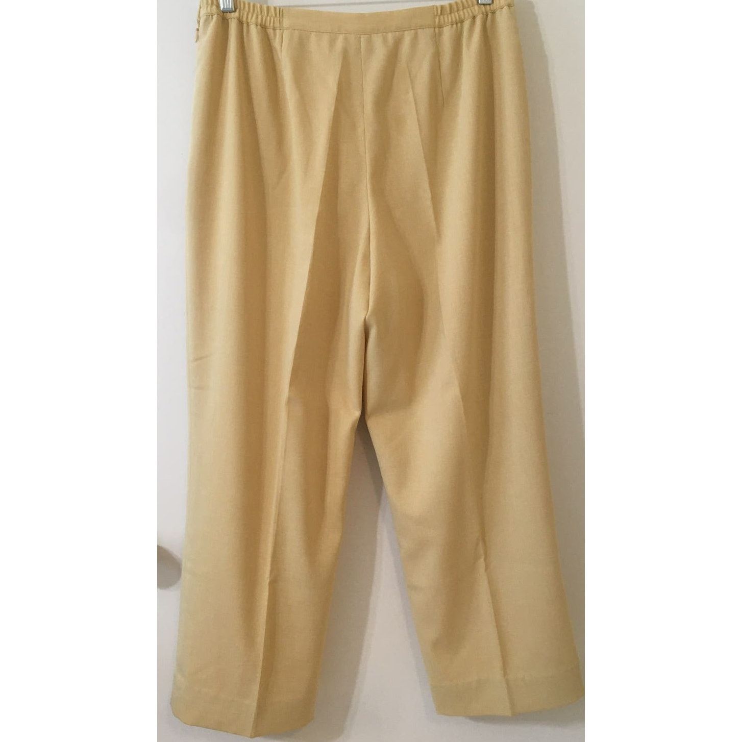 Other Alfred Dunner Petite 12P Corn Silk Yellow Lined Pants Zipper Size 34" / US 12 / IT 48 - 2 Thumbnail