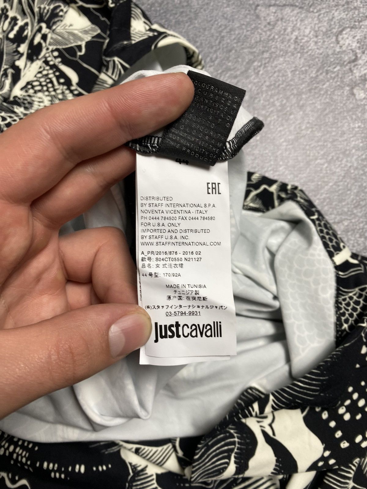 Just Cavalli × Roberto Cavalli × Vintage Just Cavalli Multilogo Long sleeve Bodycon Ruffle hem Dress Size M / US 6-8 / IT 42-44 - 13 Thumbnail