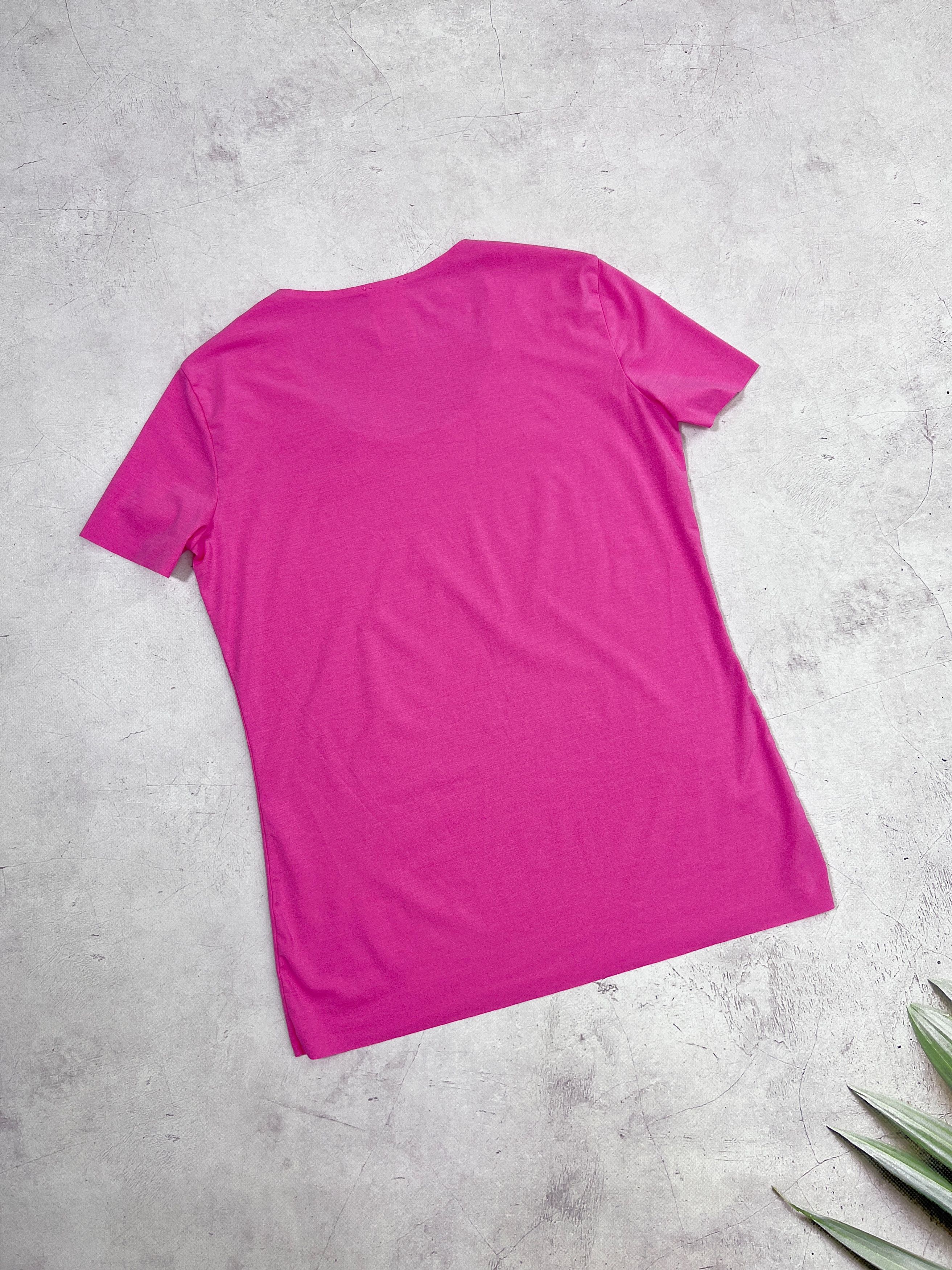 Designer × Mugler × Wolford Mugler Wolford T-Shirt Women Ladies Basic Pink Size XS / US 0-2 / IT 36-38 - 15 Thumbnail