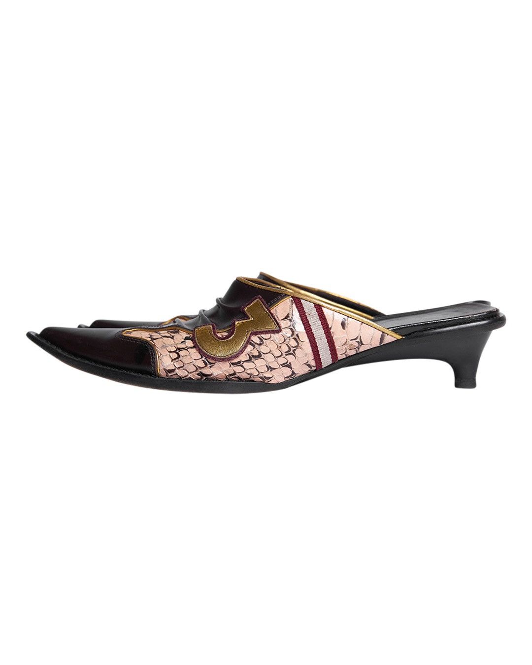 Miu Miu Miu Miu S/S2000 Number "3" Pointy Mules Size US 8 / IT 38 - 4 Thumbnail