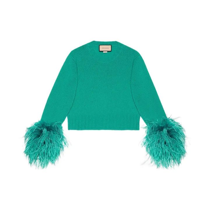 Gucci Gucci Aria Series Detachable Feather Sweater Size M / US 6-8 / IT 42-44 - 1 Thumbnail