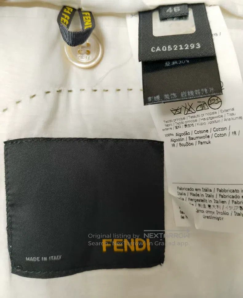 Fendi Fendi White suit jacket Size 46L - 6 Thumbnail