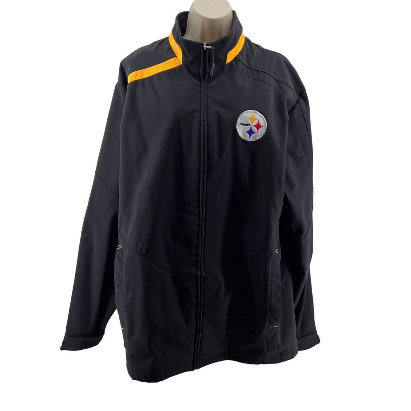 Reebok Reebok NFL Pittsburgh Steelers Soft Shell Jacket Full Zip L Size US L / EU 52-54 / 3 - 1 Thumbnail