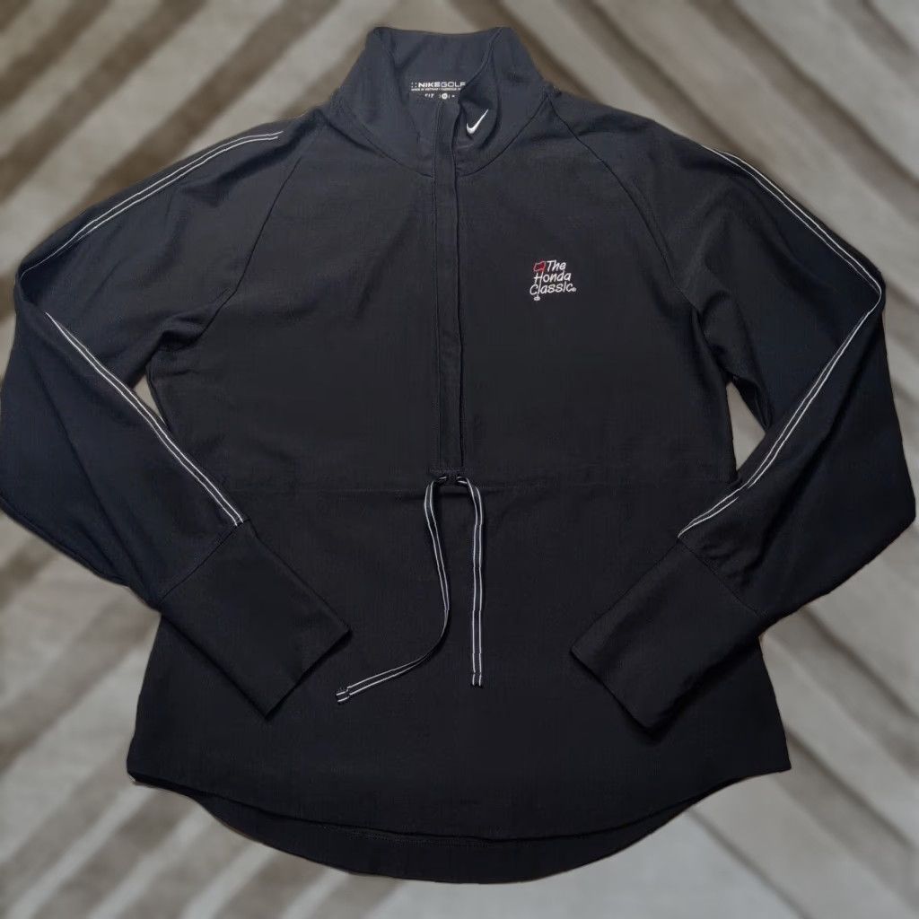 Nike NIKE GOLF THE HONDA CLASSIC Women DRI-FIT 1/2 Zip Black Pullover Size M / US 6-8 / IT 42-44 - 1 Thumbnail