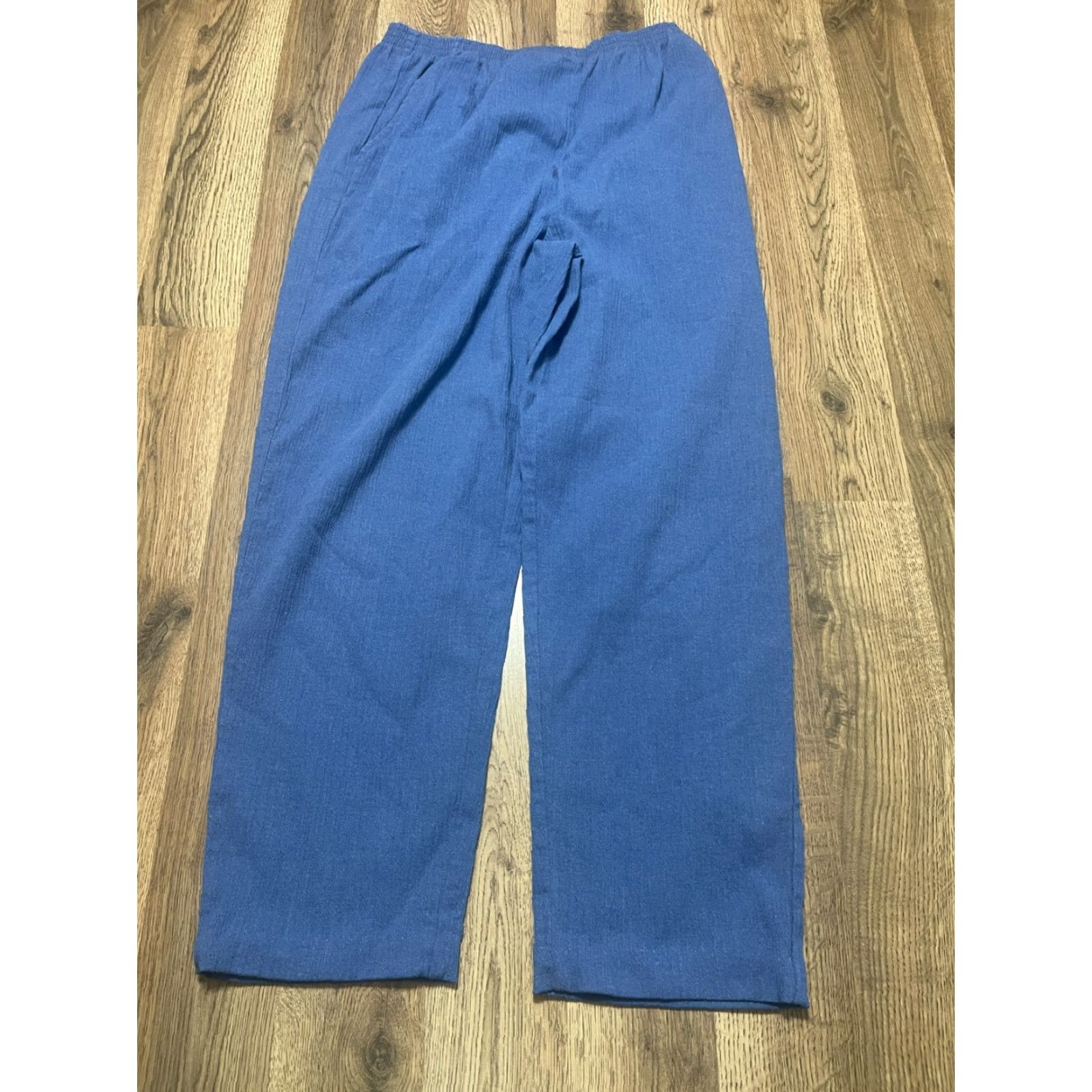 Blair Blair Pants Women's Size 14 Blue Pull On Straight Leg Pants, Regular Inseam 25 in, Casual Size 36" / US 14 / IT 50 - 2 Thumbnail