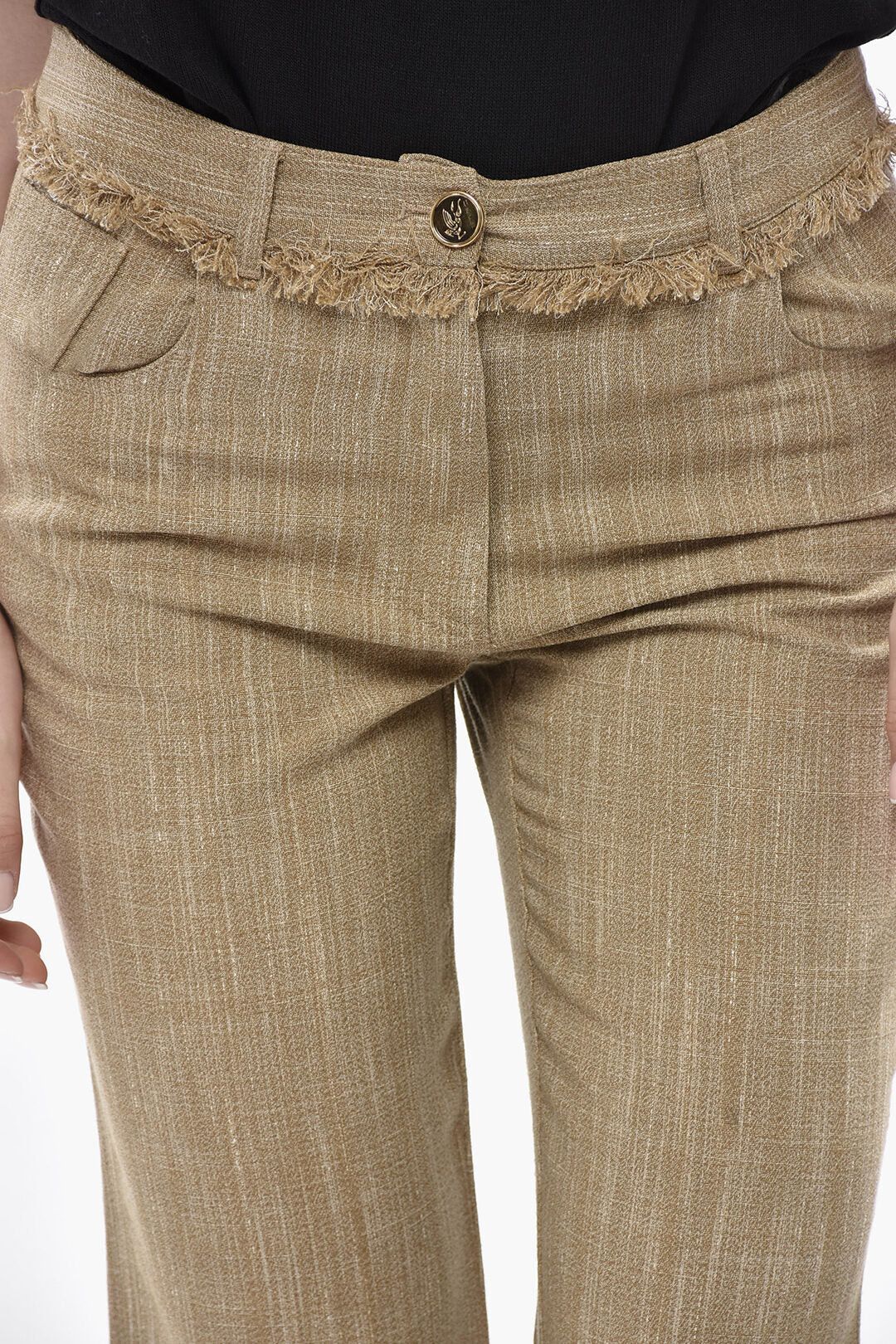 Etro og1mm0426 Bootcut Cropped-Fit Pant in Brown Size 30" / US 8 / IT 44 - 3 Thumbnail