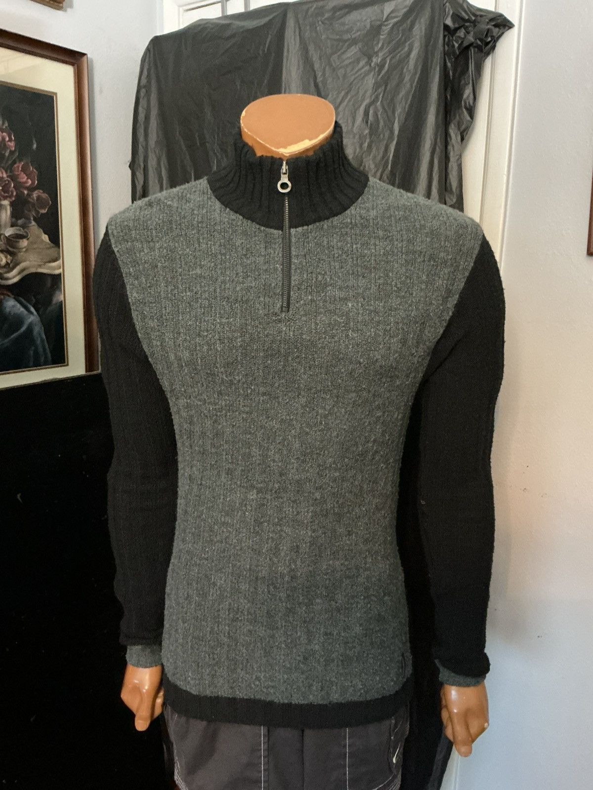Steven Alan BSA EnD.GO Bray Steve Alan Italy Wool 1/4 Zip Ribbed Sweater Size US XS / EU 42 / 0 - 10 Thumbnail