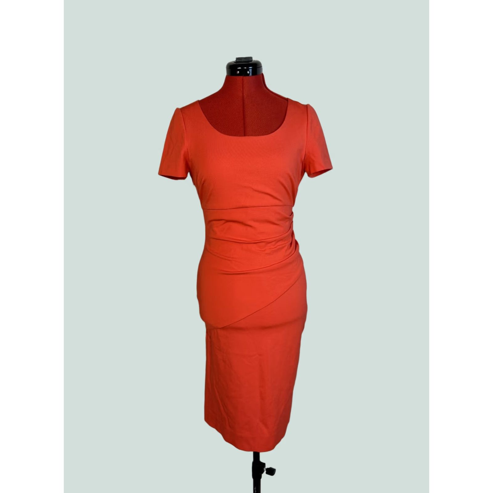 Diane von Furstenberg Diane von Furstenberg Dress Womens 2 Red Midi Size Cocktail Business F421 Size XS / US 0-2 / IT 36-38 - 1 Thumbnail
