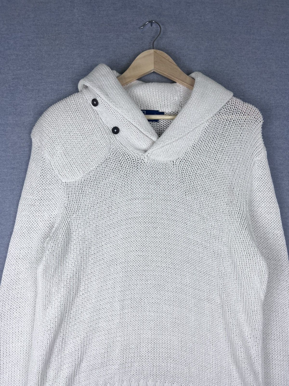 Polo Ralph Lauren Vintage Polo Ralph Lauren Linen Shawl Knit Sweater Men’s M Size US M / EU 48-50 / 2 - 1 Thumbnail