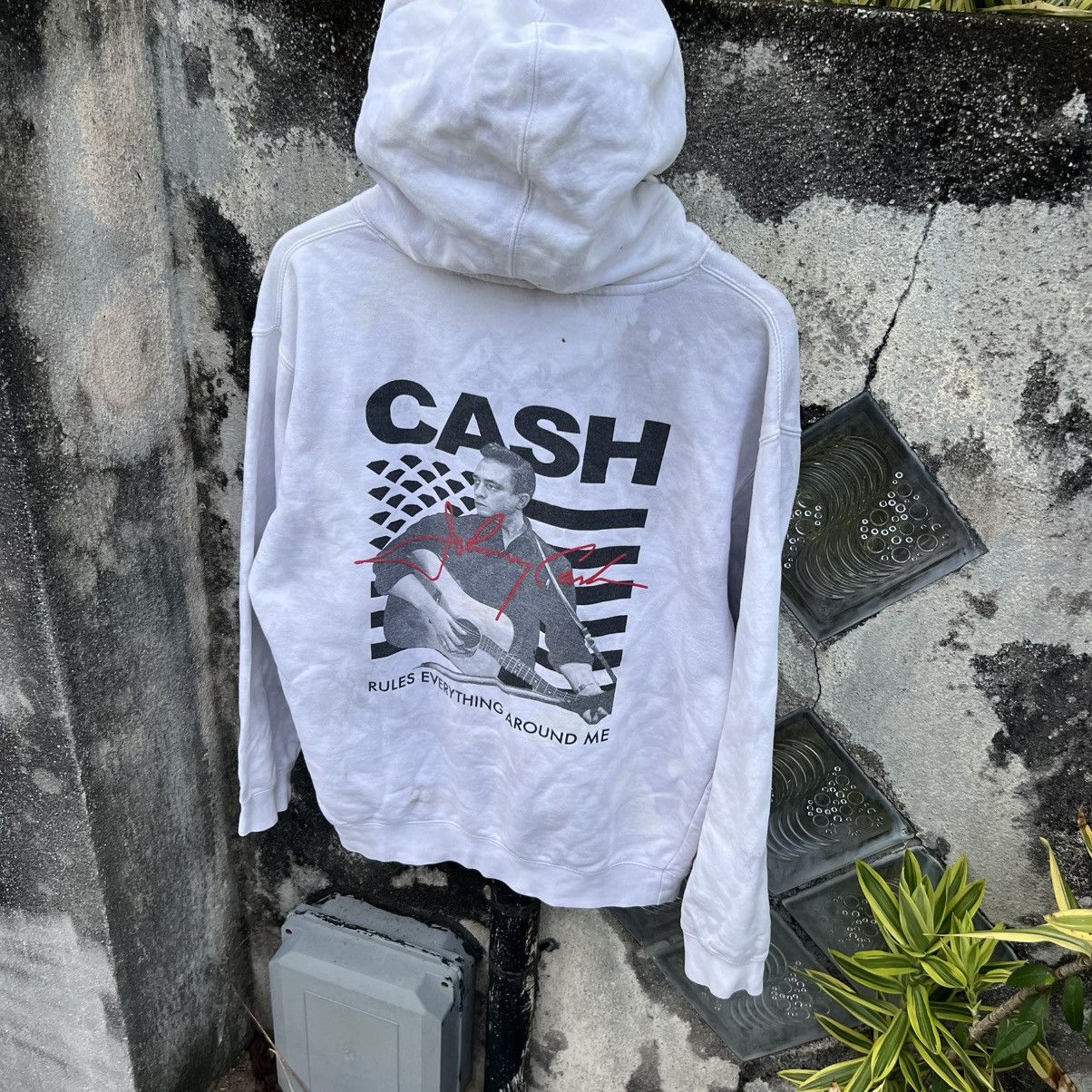Diamond Supply Co. “RARE” DIAMOND SUPPLY CO. X JOHNNY CASH TRASHED HOODIE Size US M / EU 48-50 / 2 - 13 Thumbnail