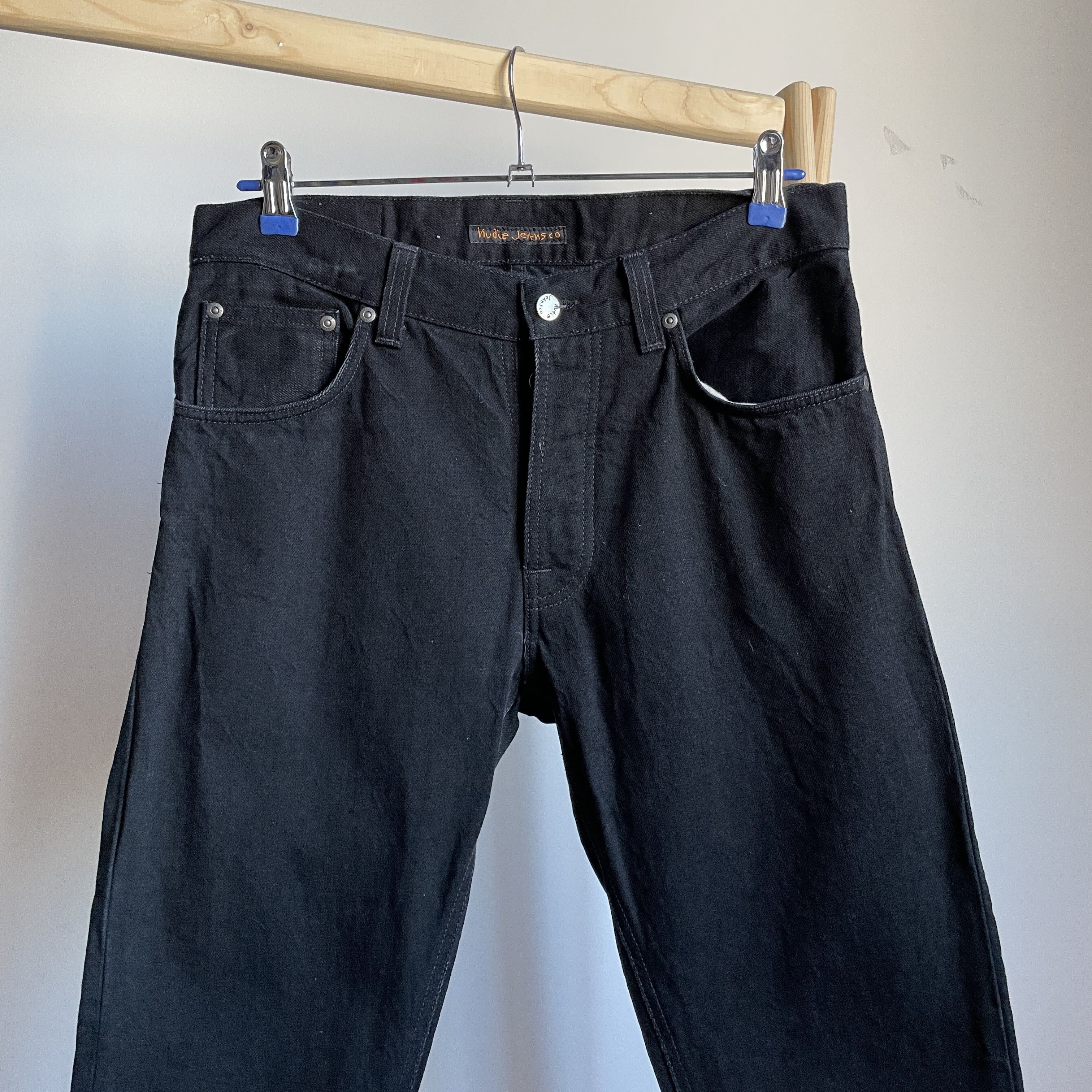 Nudie Jeans Nudie Jeans Fearless Freddie Dry Black Denim Size 30x30 Size US 30 / EU 46 - 3 Thumbnail