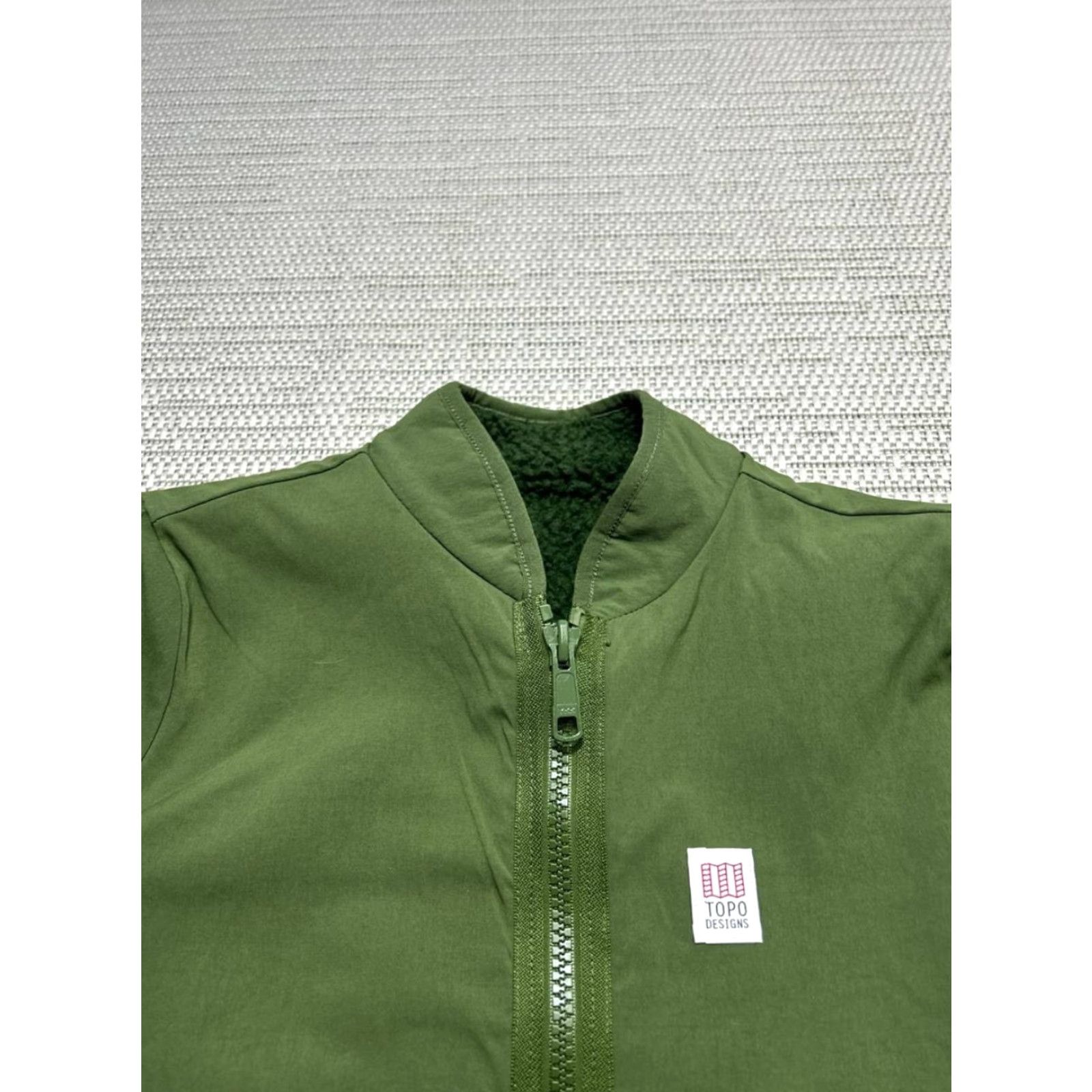 Topo Designs Topo Design Jacket Womens Small Green Reversible Fleece Full Zip Size S / US 4 / IT 40 - 5 Thumbnail