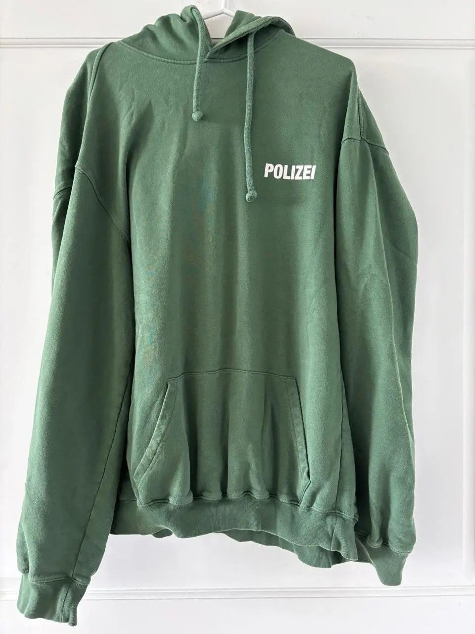 Vetements SS16 Vetements Cotton Green Polizei Hoodie Size US M / EU 48-50 / 2 - 3 Thumbnail